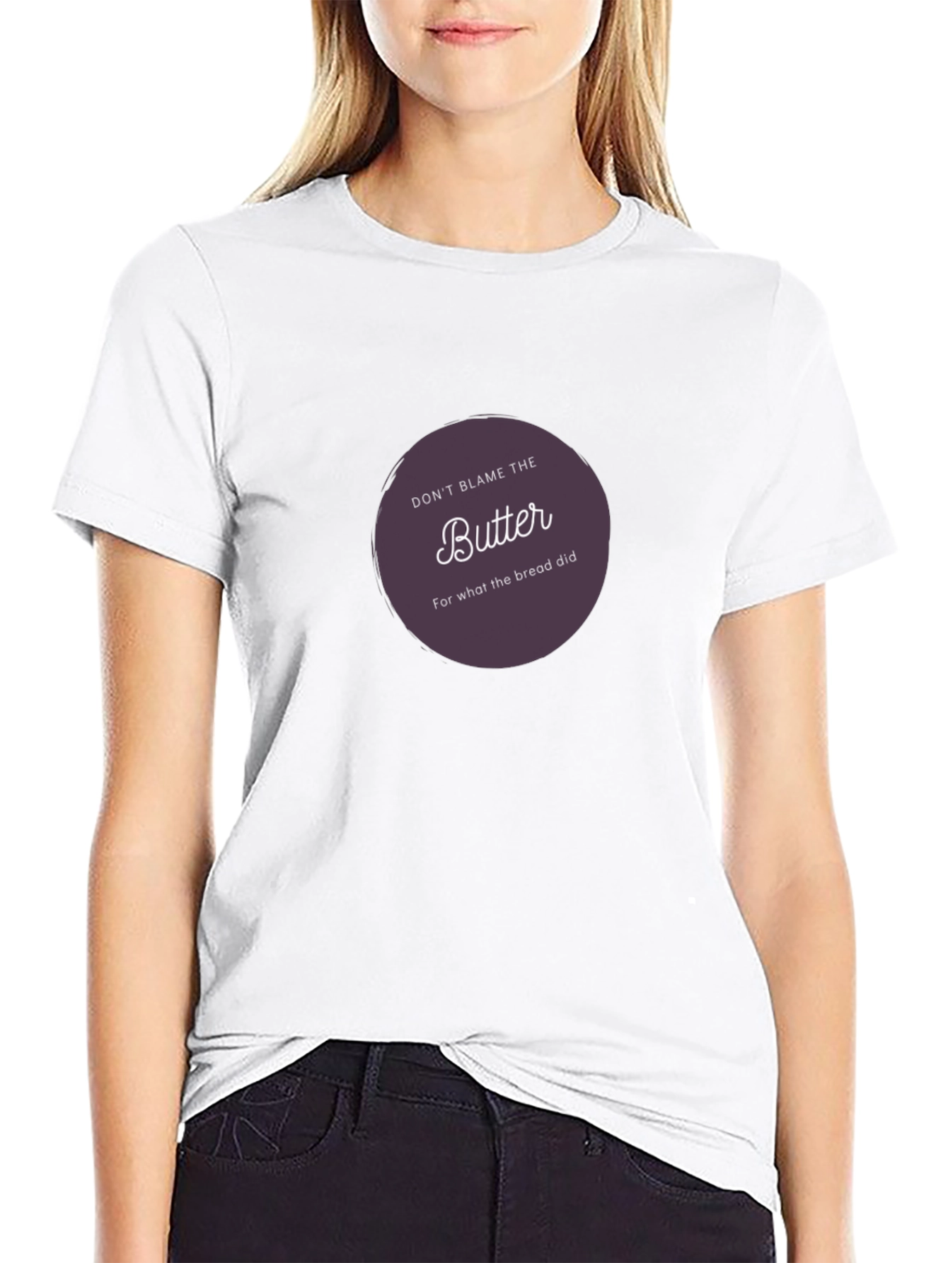 Black Don't Blame the Butter T-Shirt view 9
