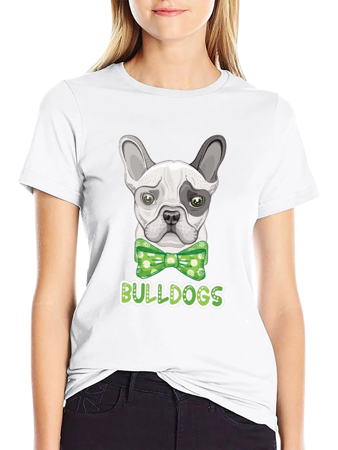 Black Bulldog Bowtie T-Shirt view 9