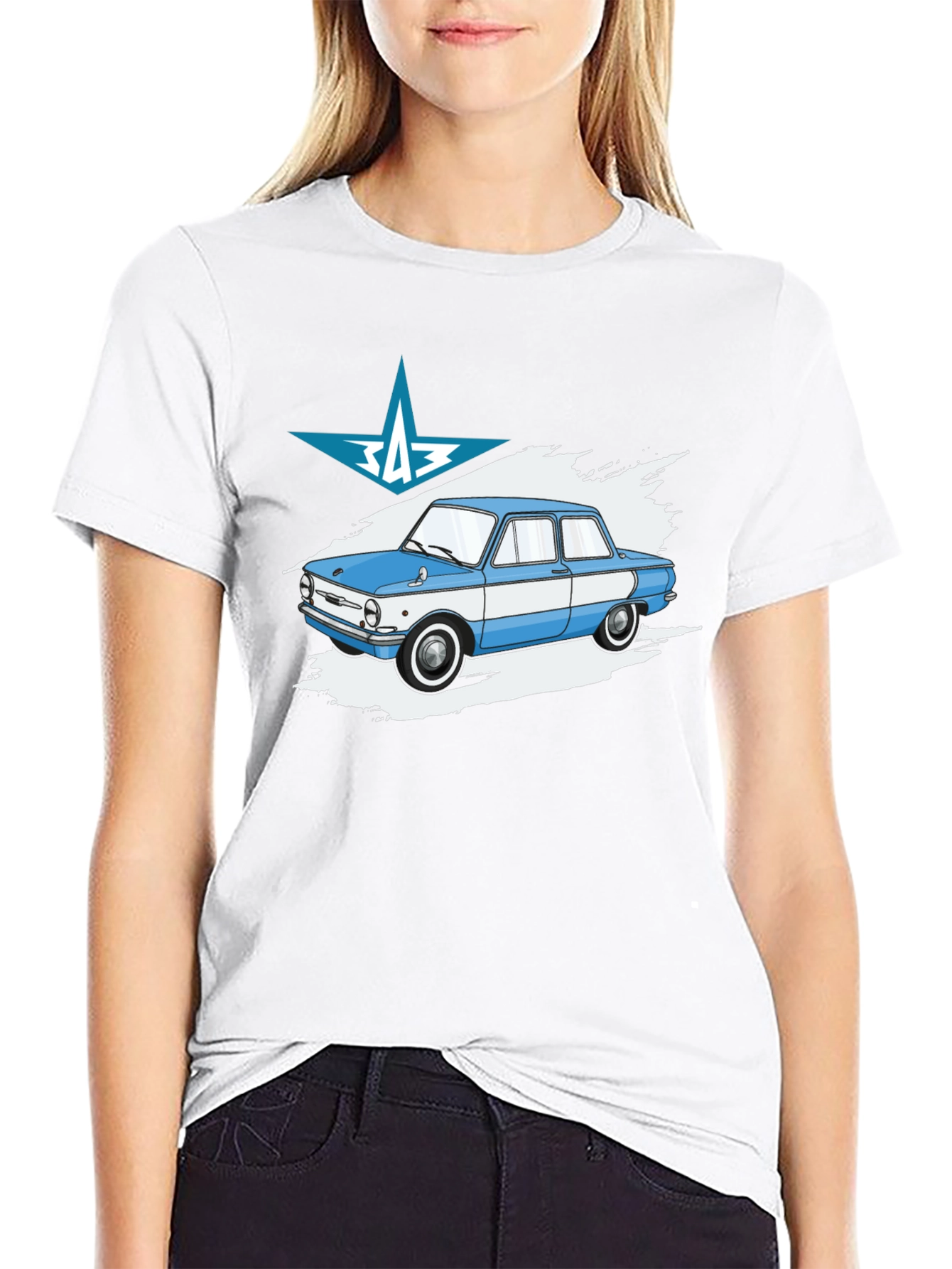 Retro Car T-Shirt - ZAZ Zaporozhets Graphic Tee - 9