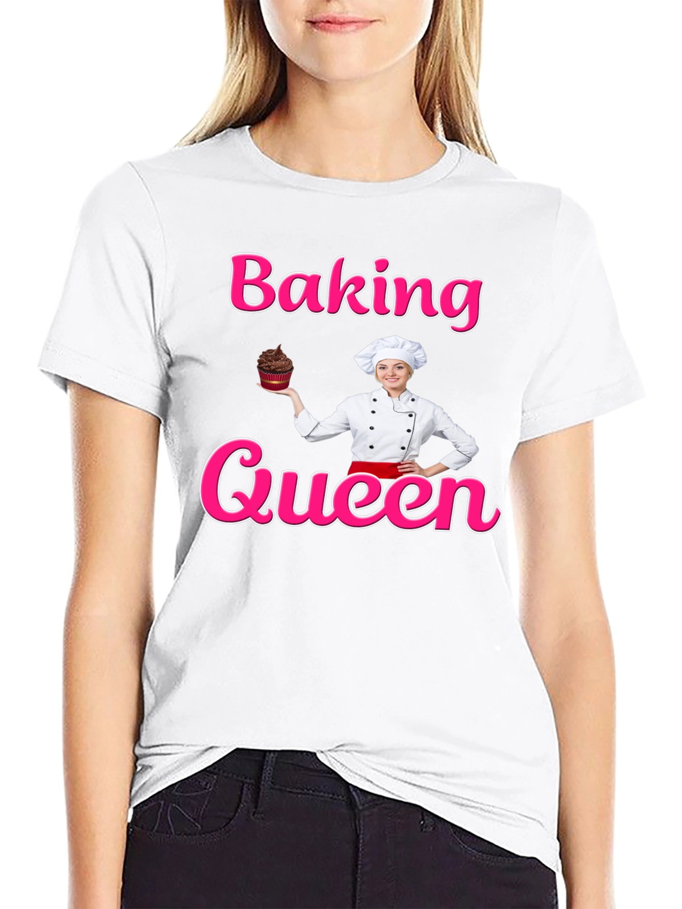 Baking Queen T-Shirt - Chef Cupcake Design - 9