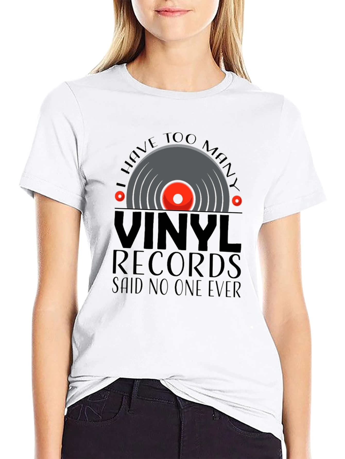 Black Vinyl Records T-Shirt - Musician DJ Gift view 9