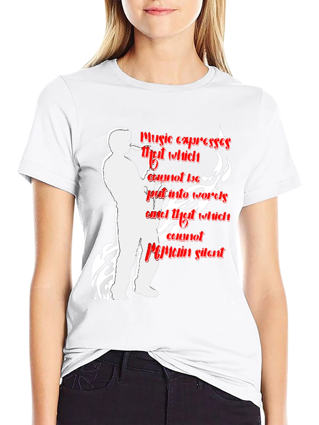 Black Music Expresses T-Shirt - Saxophone Player view 9