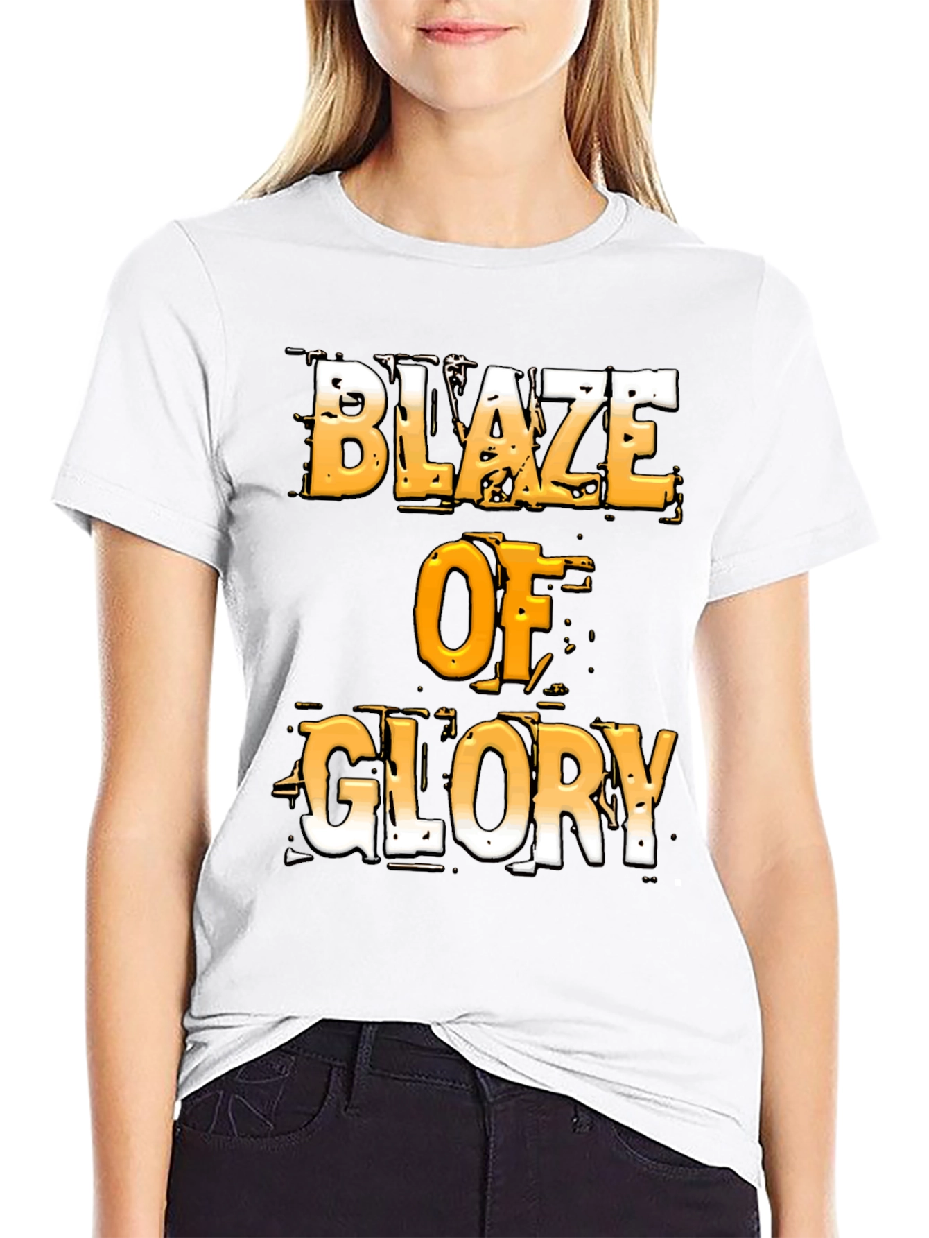Black Blaze of Glory Graphic T-Shirt - Bold Design view 9