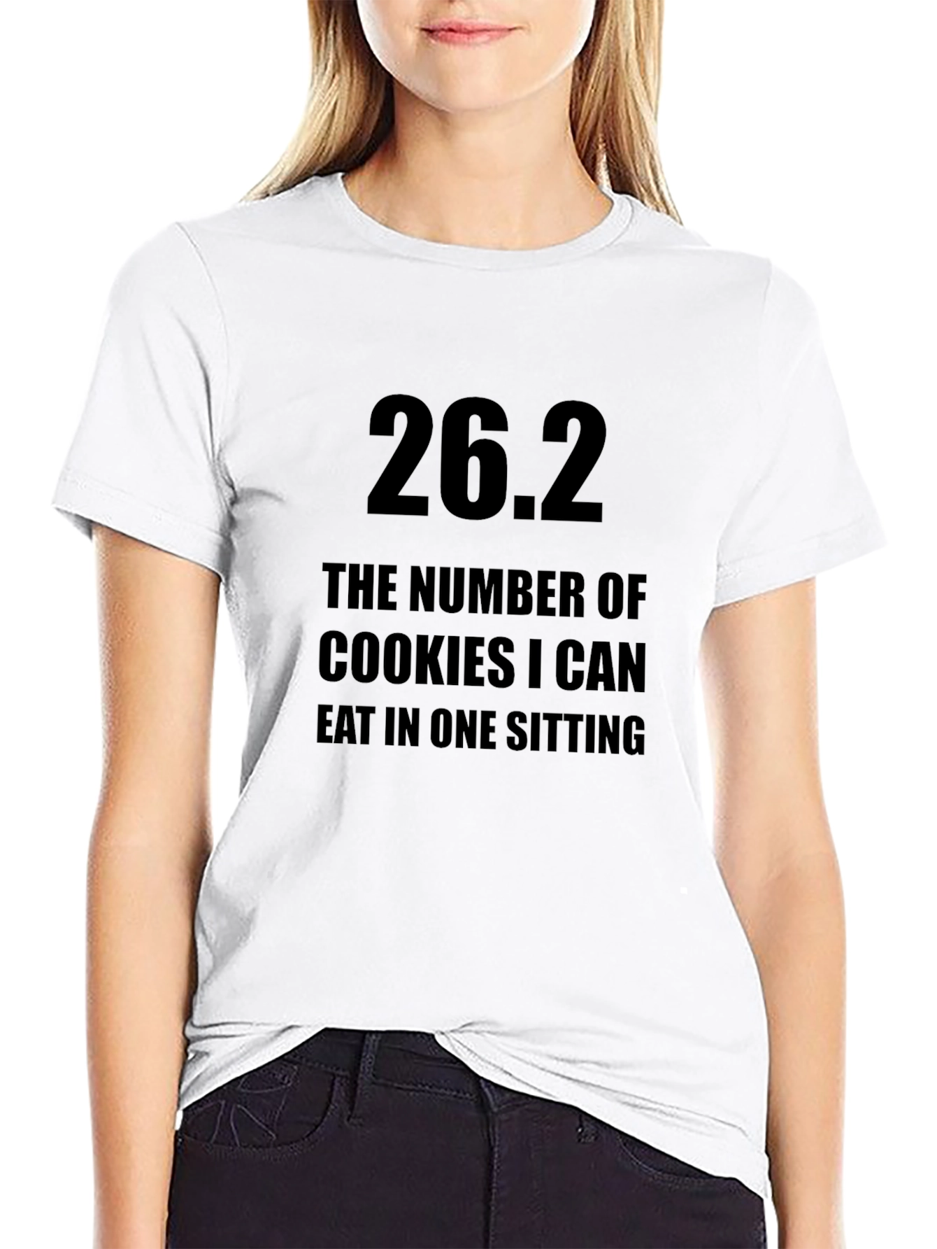Black Funny Cookie Lover T-Shirt - 26.2 Cookies view 9