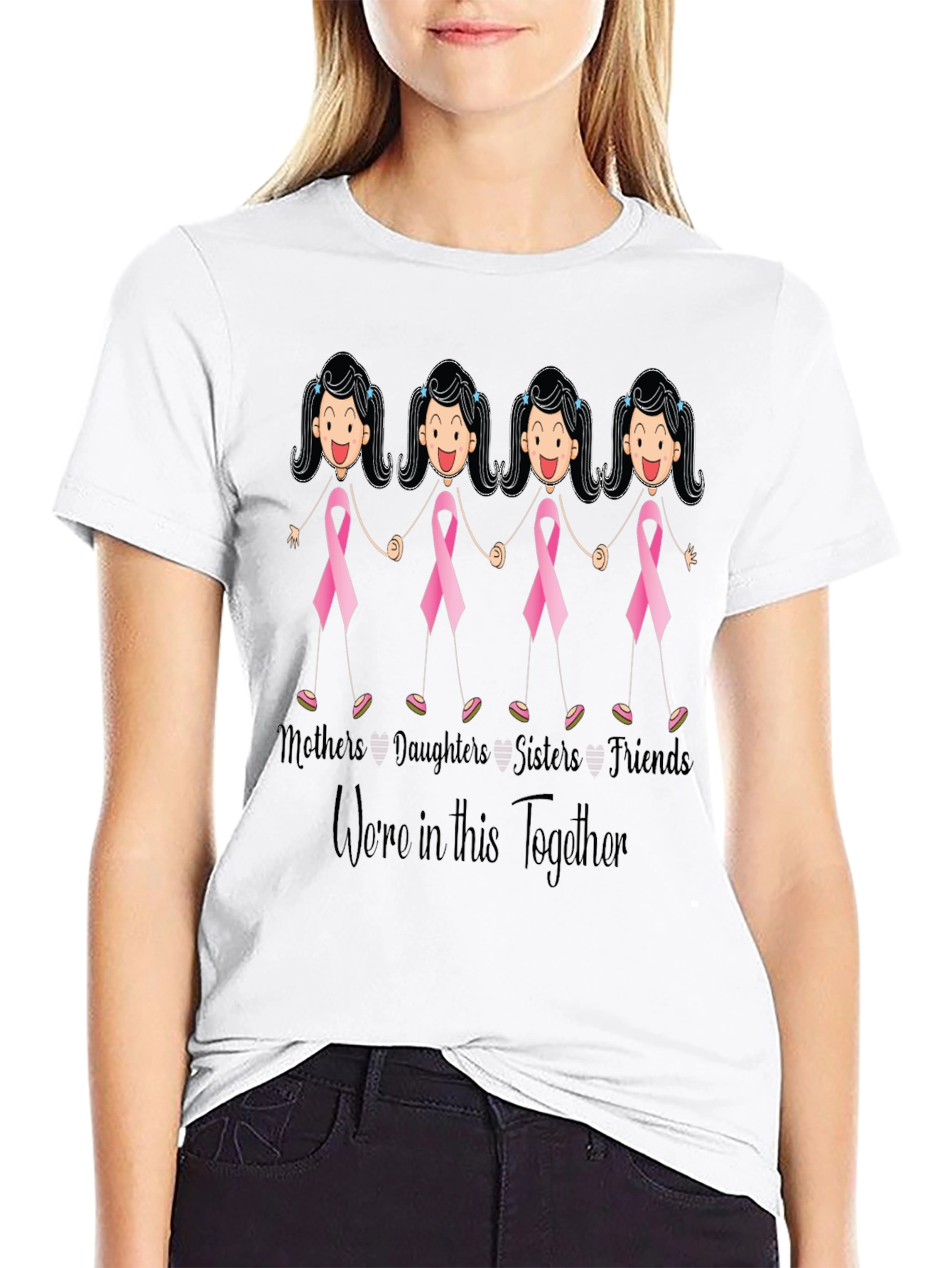 Black Mothers Daughters Sisters Friends Tee view 9
