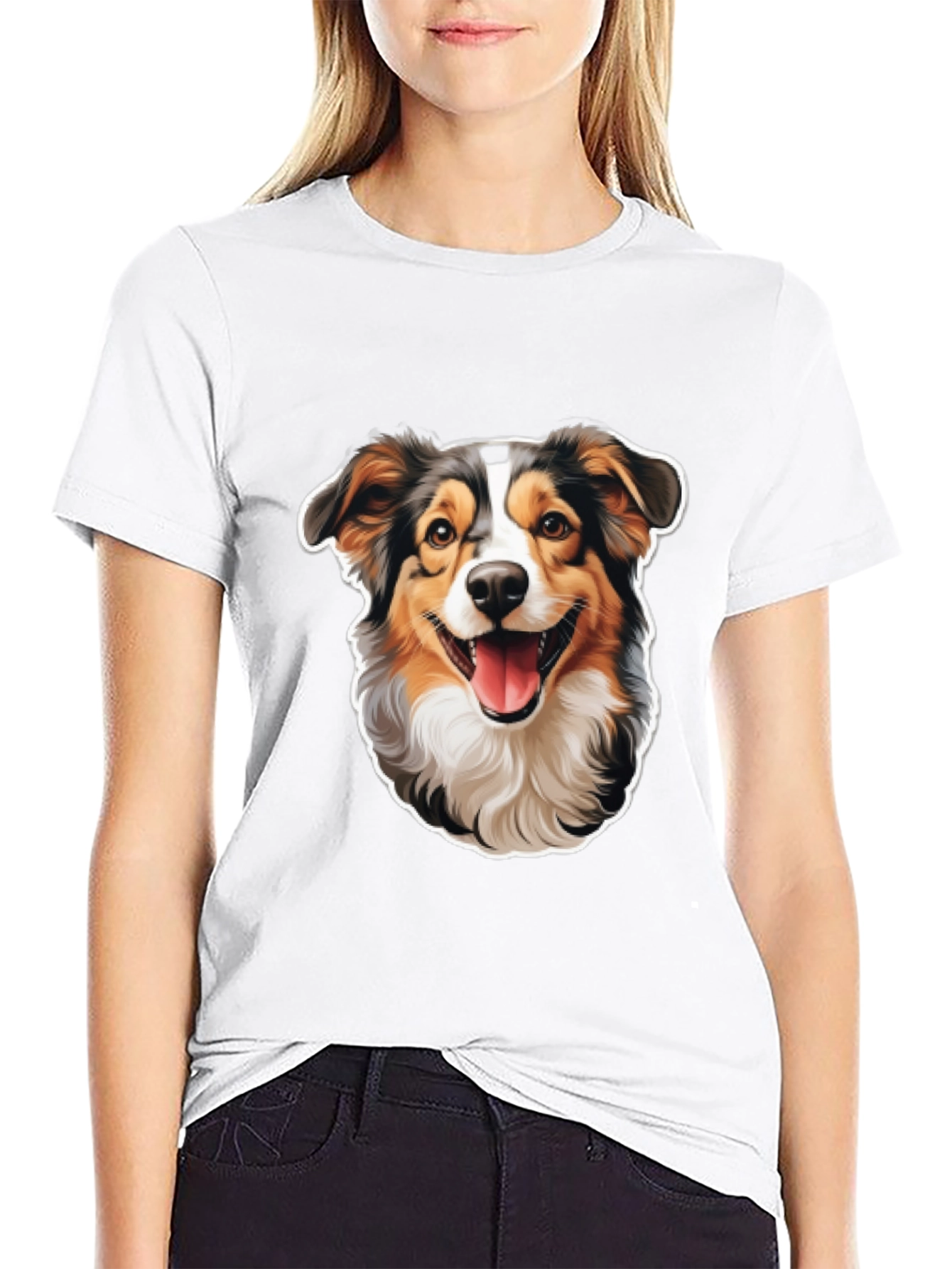 Black Dog Lover T-Shirt - Cute Dog Graphic Tee view 9