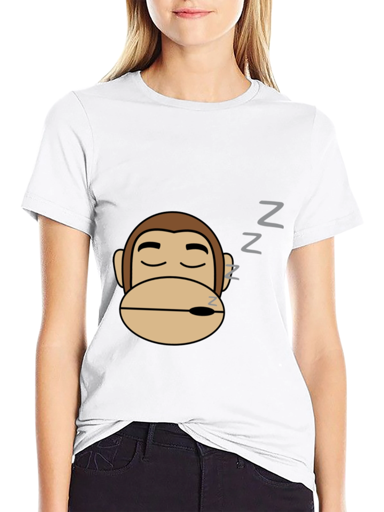 Sleeping Monkey Graphic Tee - Relaxed Fit - 9