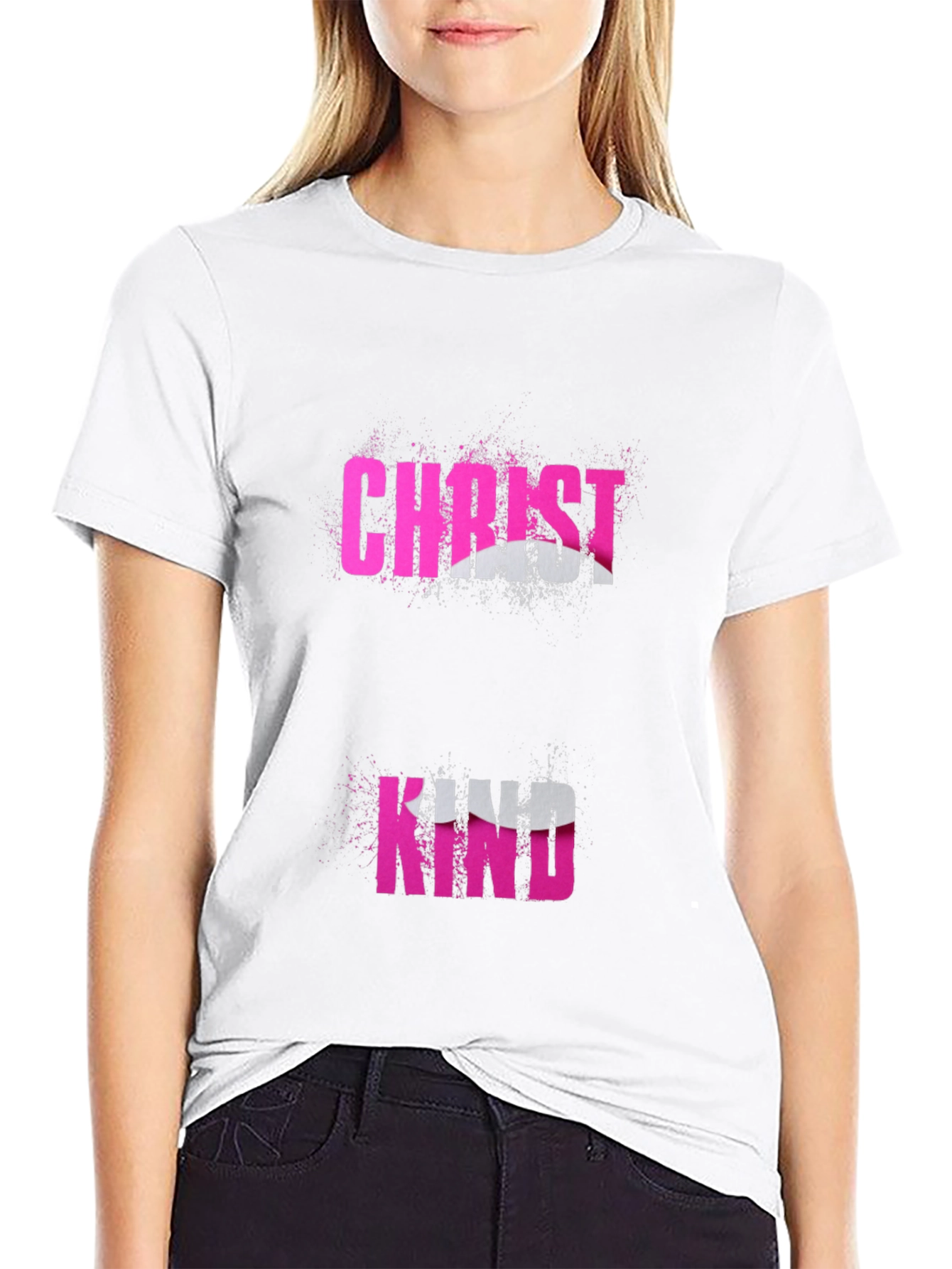 Black Christ Kind Graphic T-Shirt - Black view 9