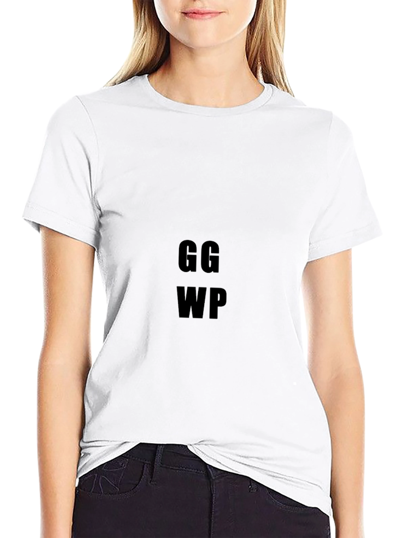 Black GG WP Black Graphic Tee - Good Game Well Played T-Shirt view 9