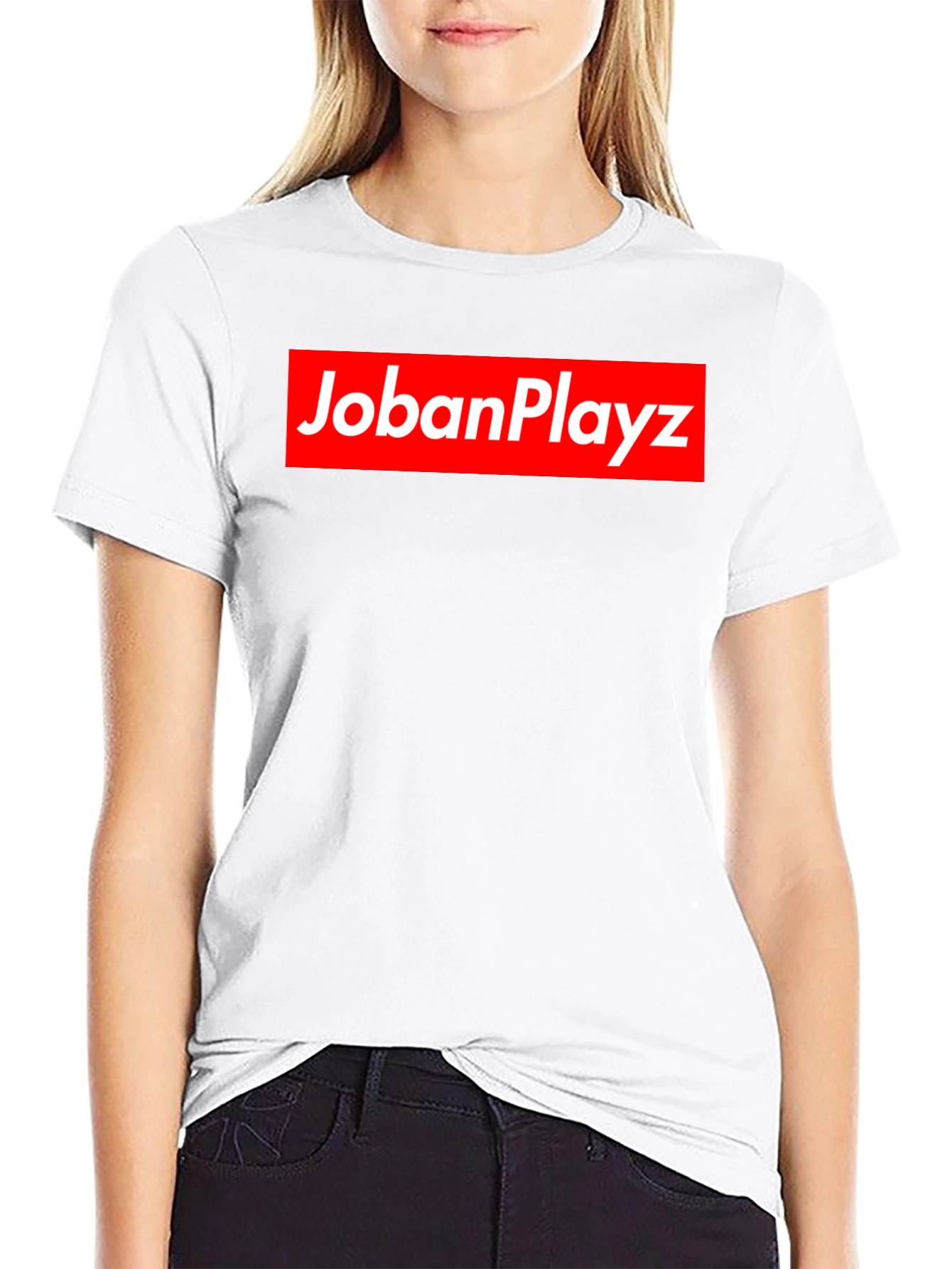 Black JobanPlayz Black Graphic Tee view 9