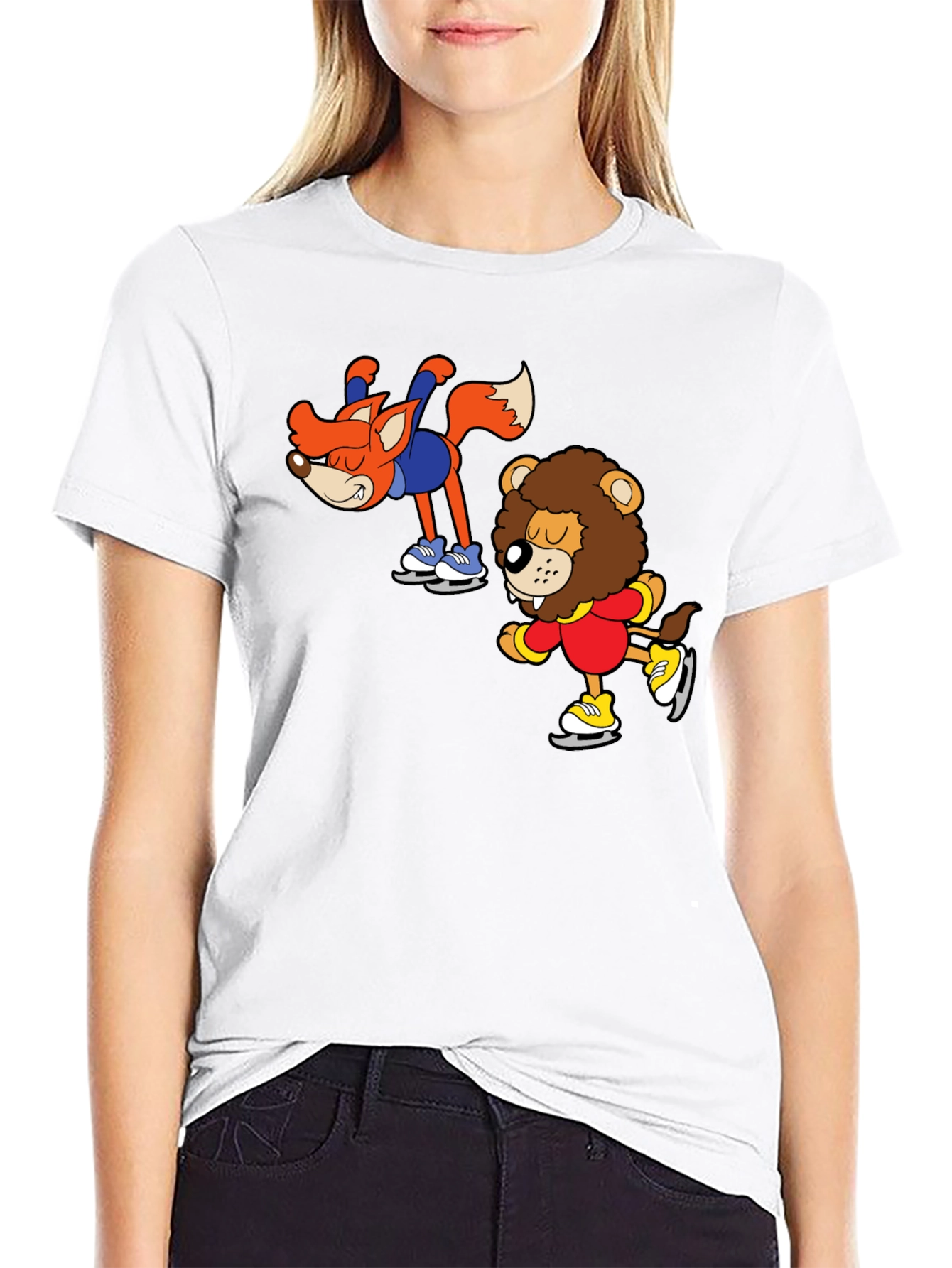 Black Skating Buddies Black T-Shirt view 9