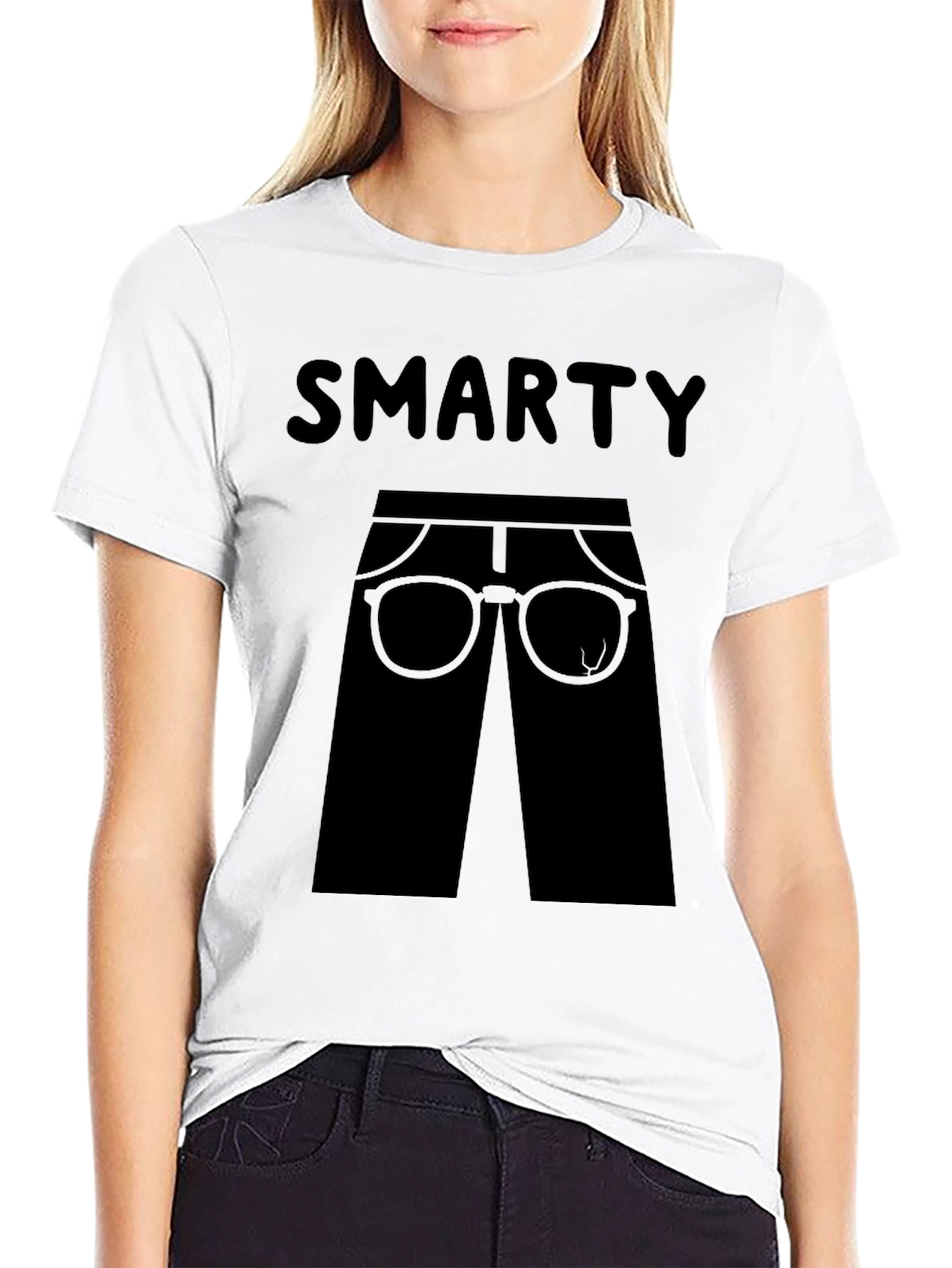 Black Smarty Pants Graphic T-Shirt - Black view 9