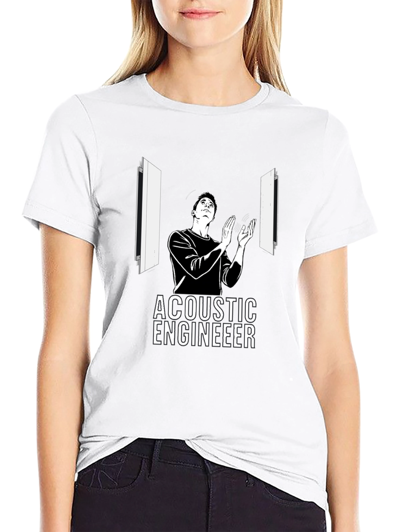 Acoustic Engineer Graphic T-Shirt - Black - 9