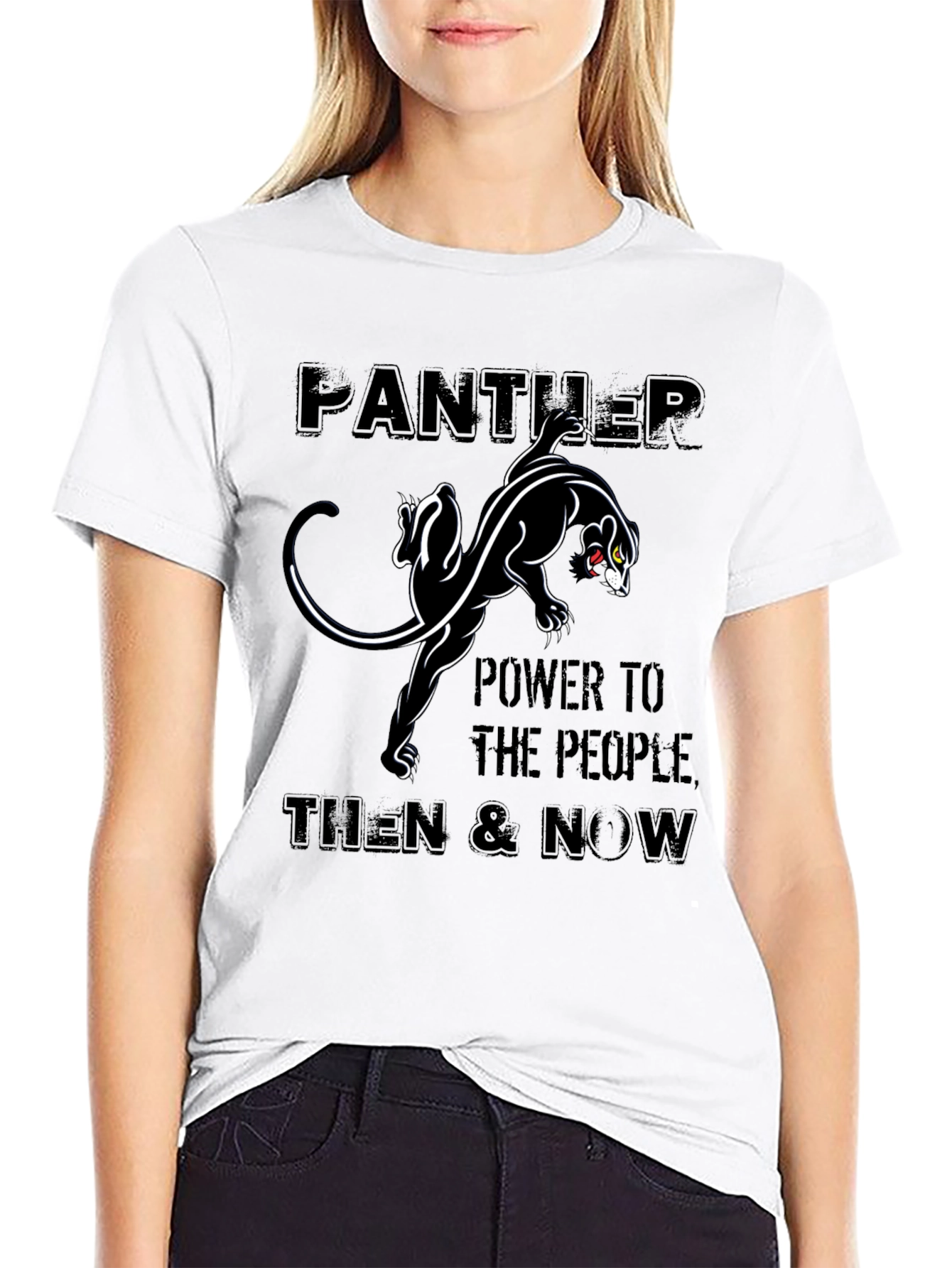 Black Panther Power T-Shirt: Black Pride Tee view 9