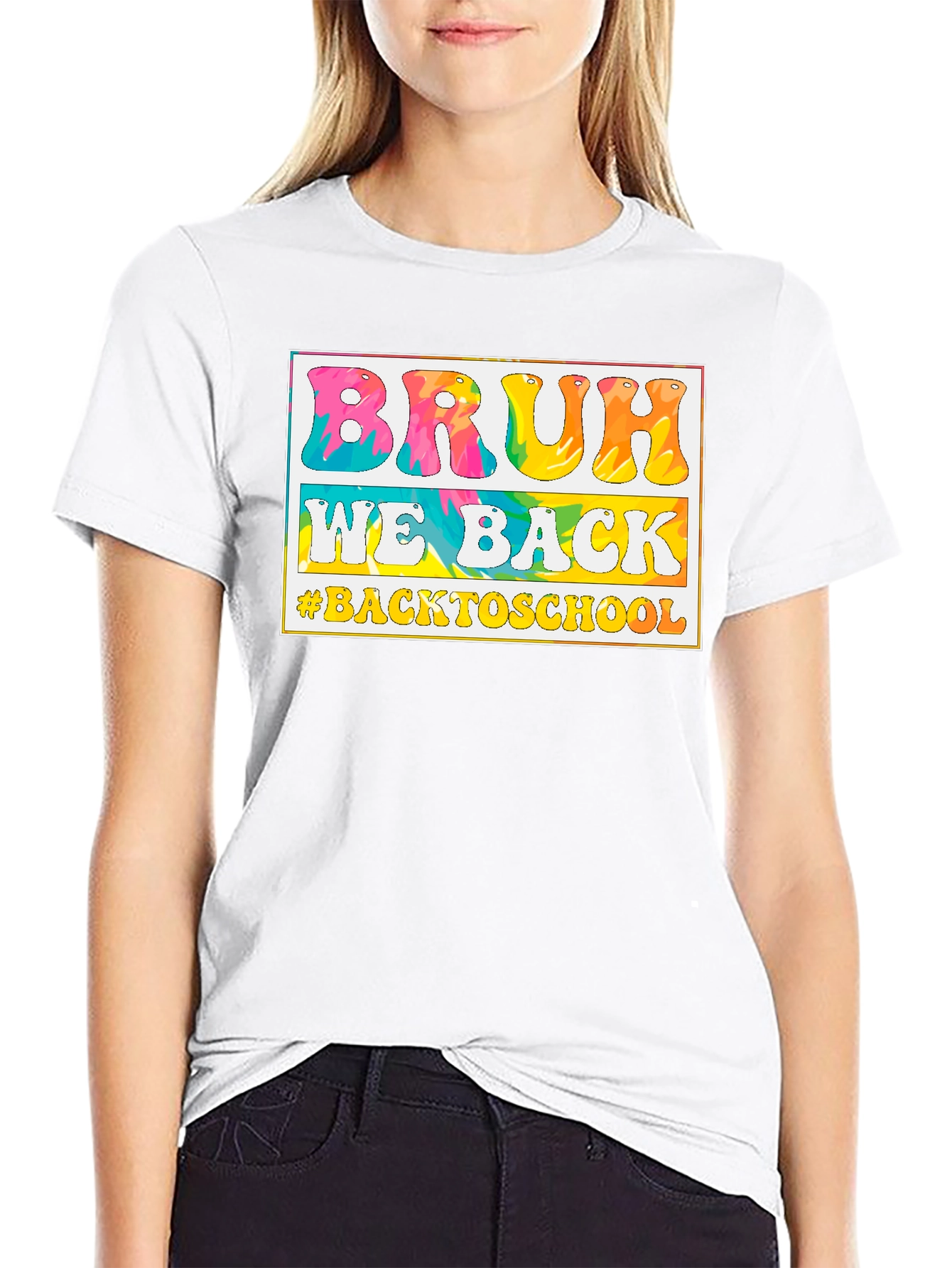 Black Bruh We Back to School T-Shirt view 9