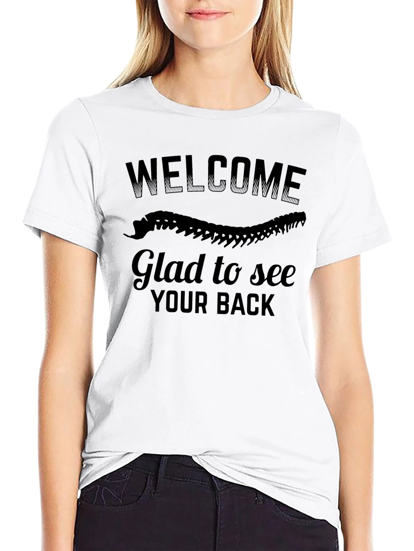 Black Welcome Glad To See Your Back T-Shirt view 9