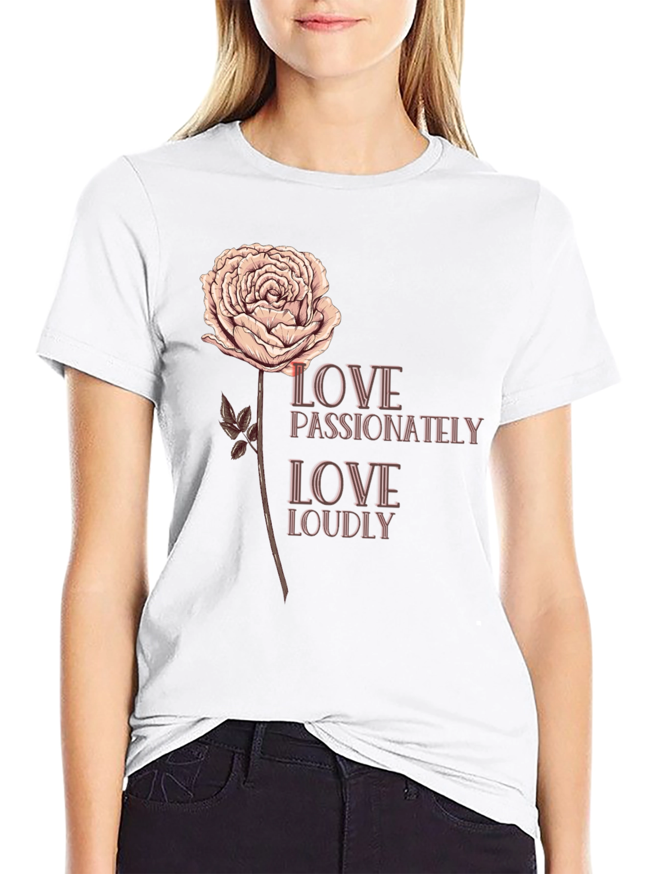 Black Love Passionately Graphic Tee view 9