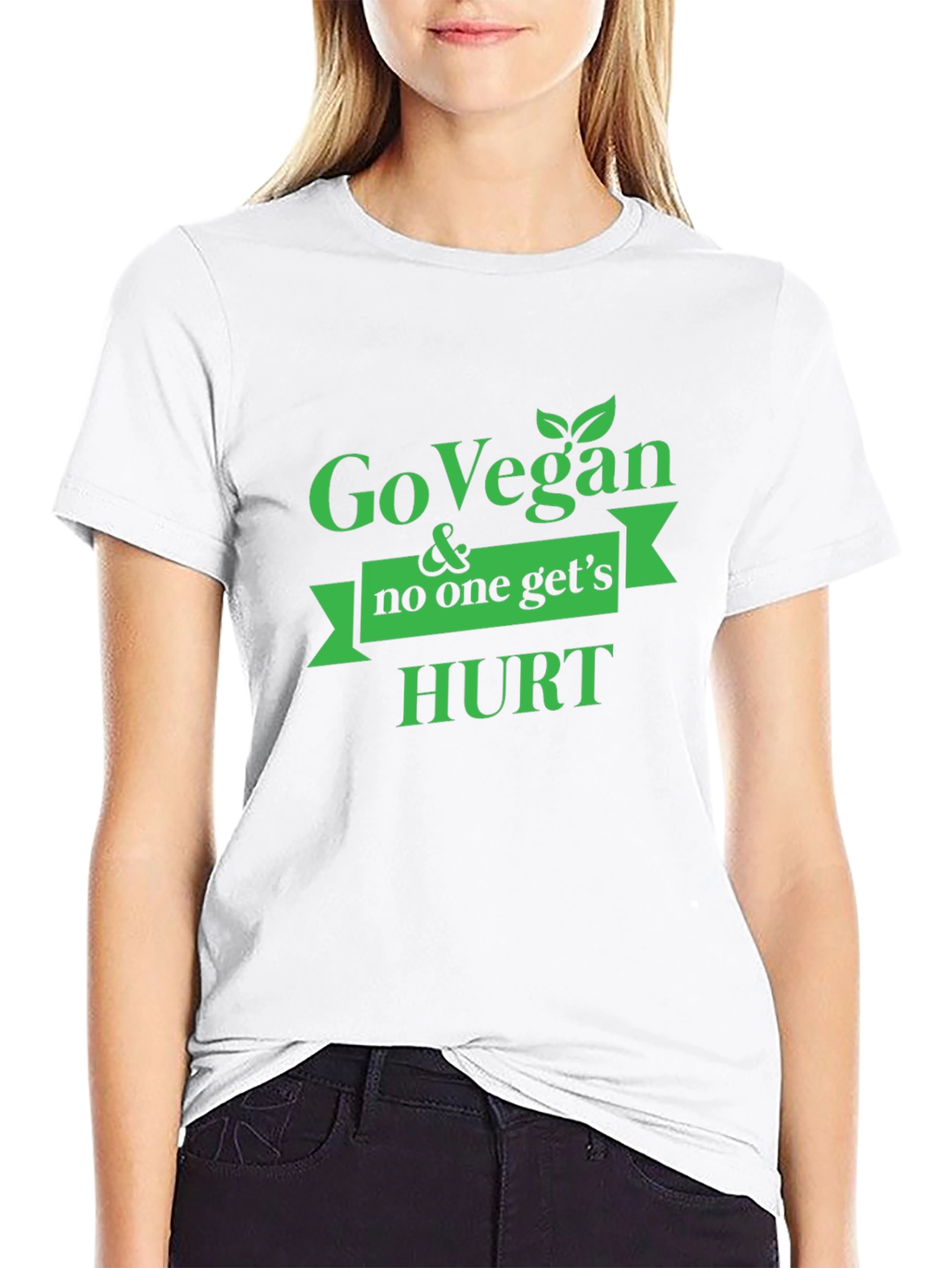 Go Vegan & No One Gets Hurt Graphic Tee - 9