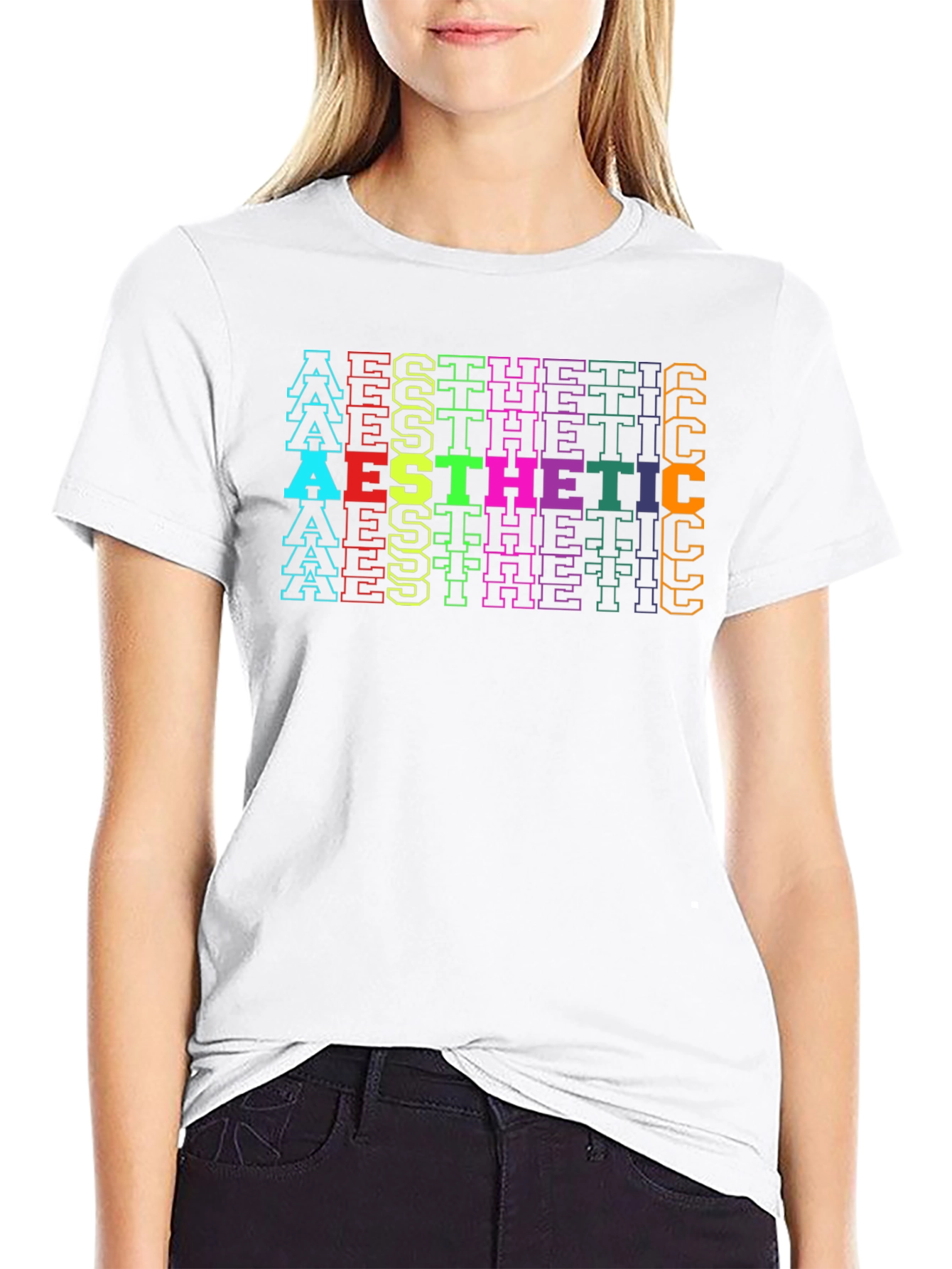 Black Aesthetic Graphic Tee - Retro Style view 9