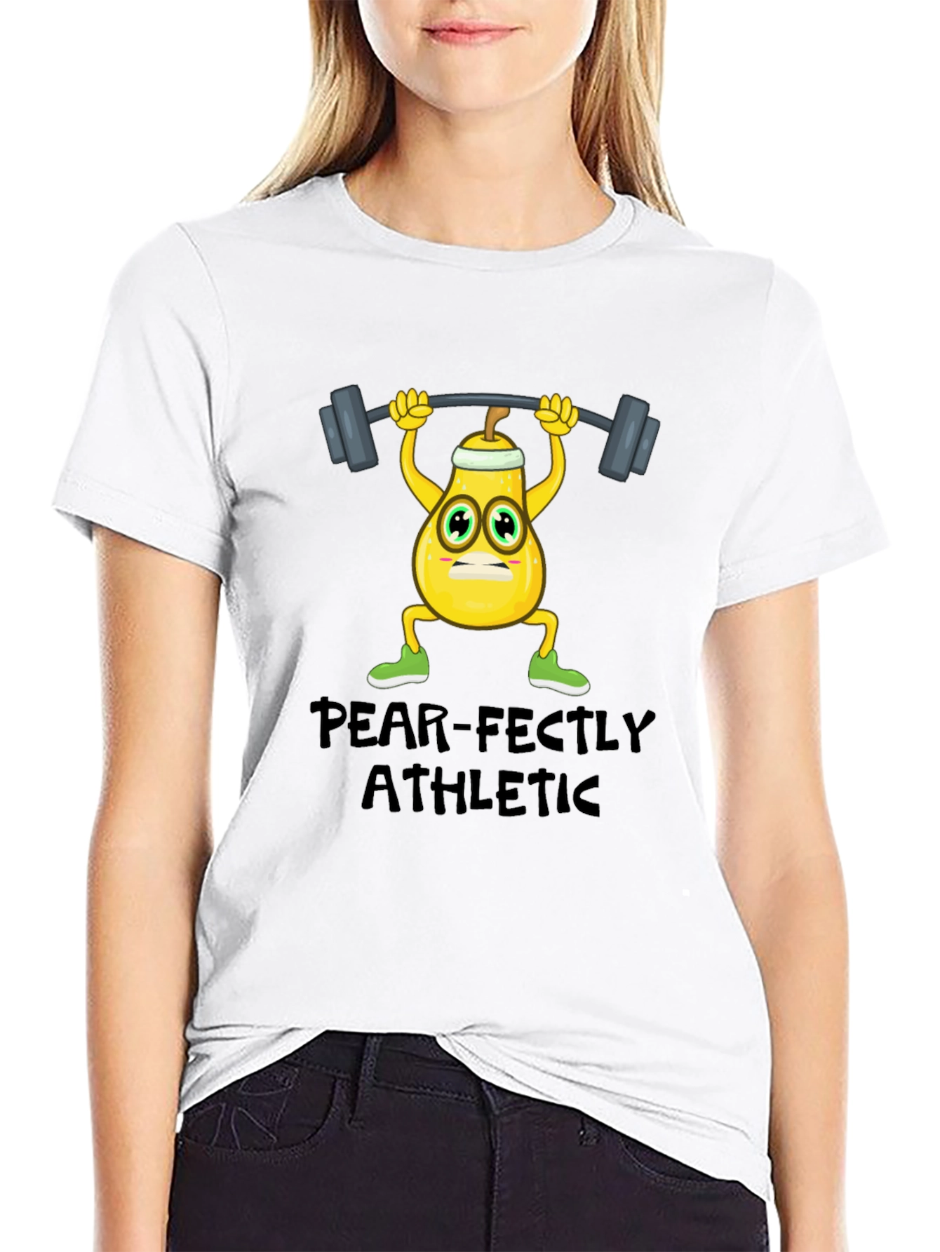 Black Pear-fectly Athletic Black T-Shirt  view 9