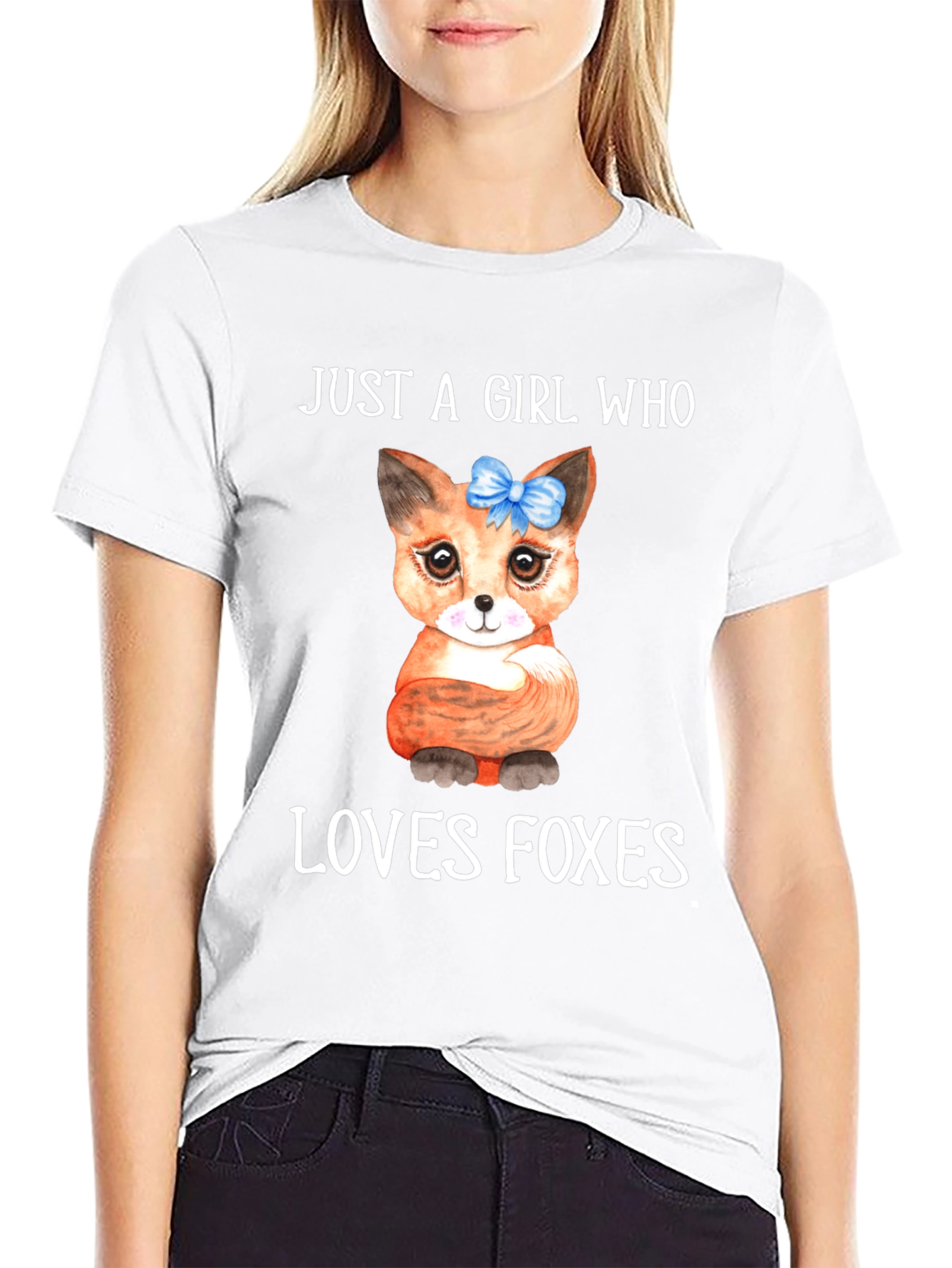 Black Girl Who Loves Foxes Graphic Tee view 9