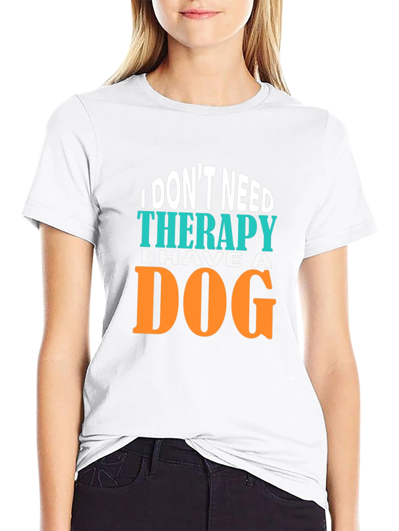 Black Dog Therapy Black Graphic Tee view 9