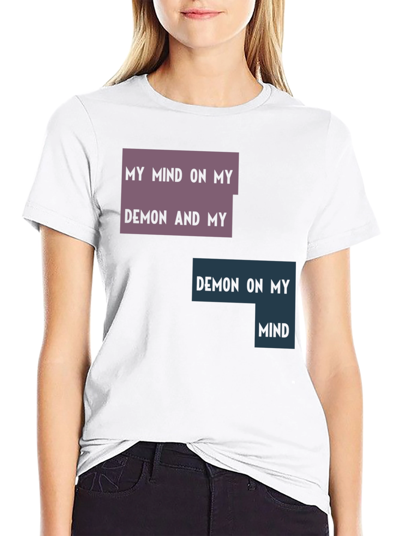 Black Mind on My Demon Graphic Tee view 9