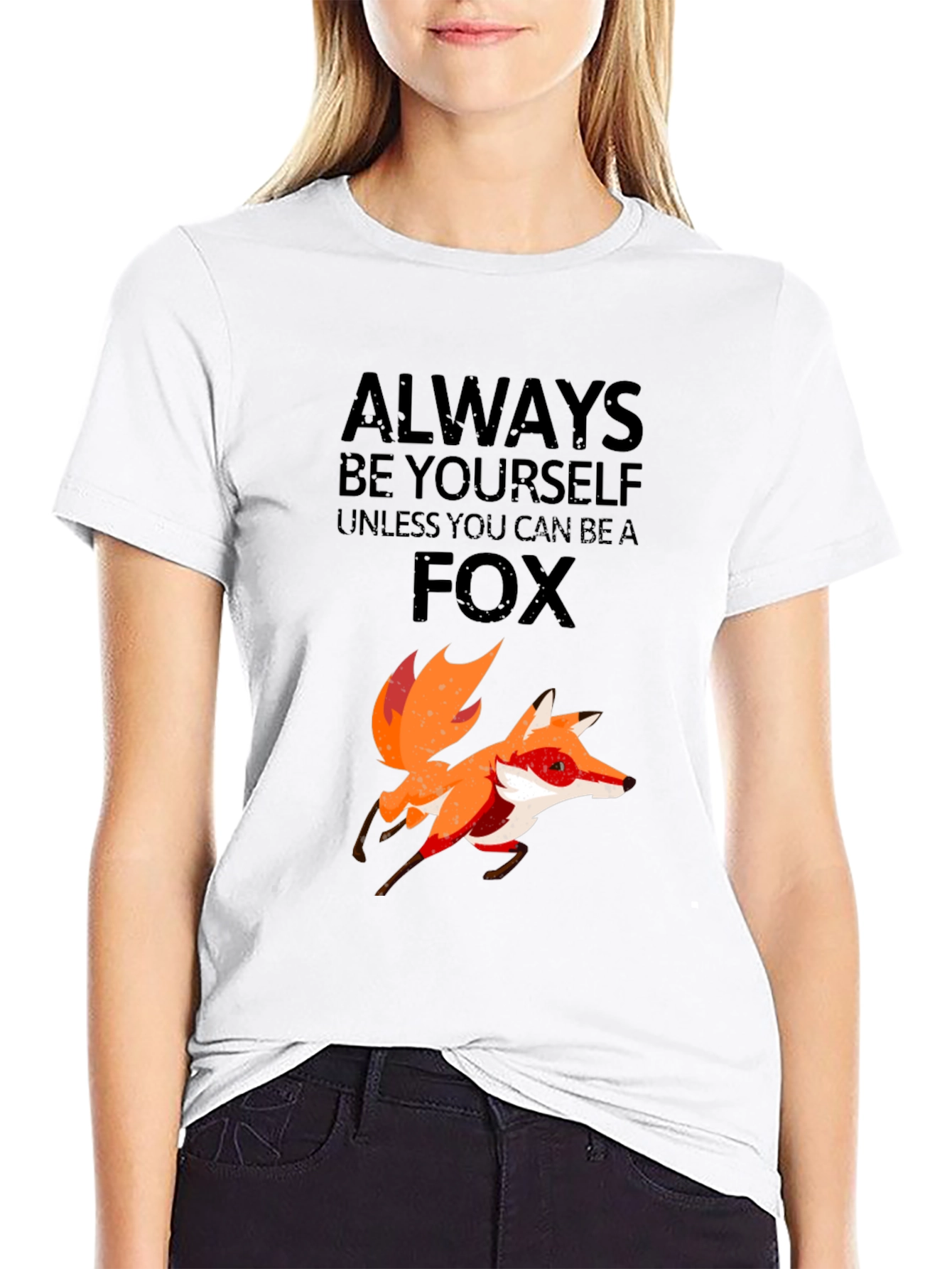 Black Always Be Yourself Unless You Can Be a Fox T-Shirt view 9