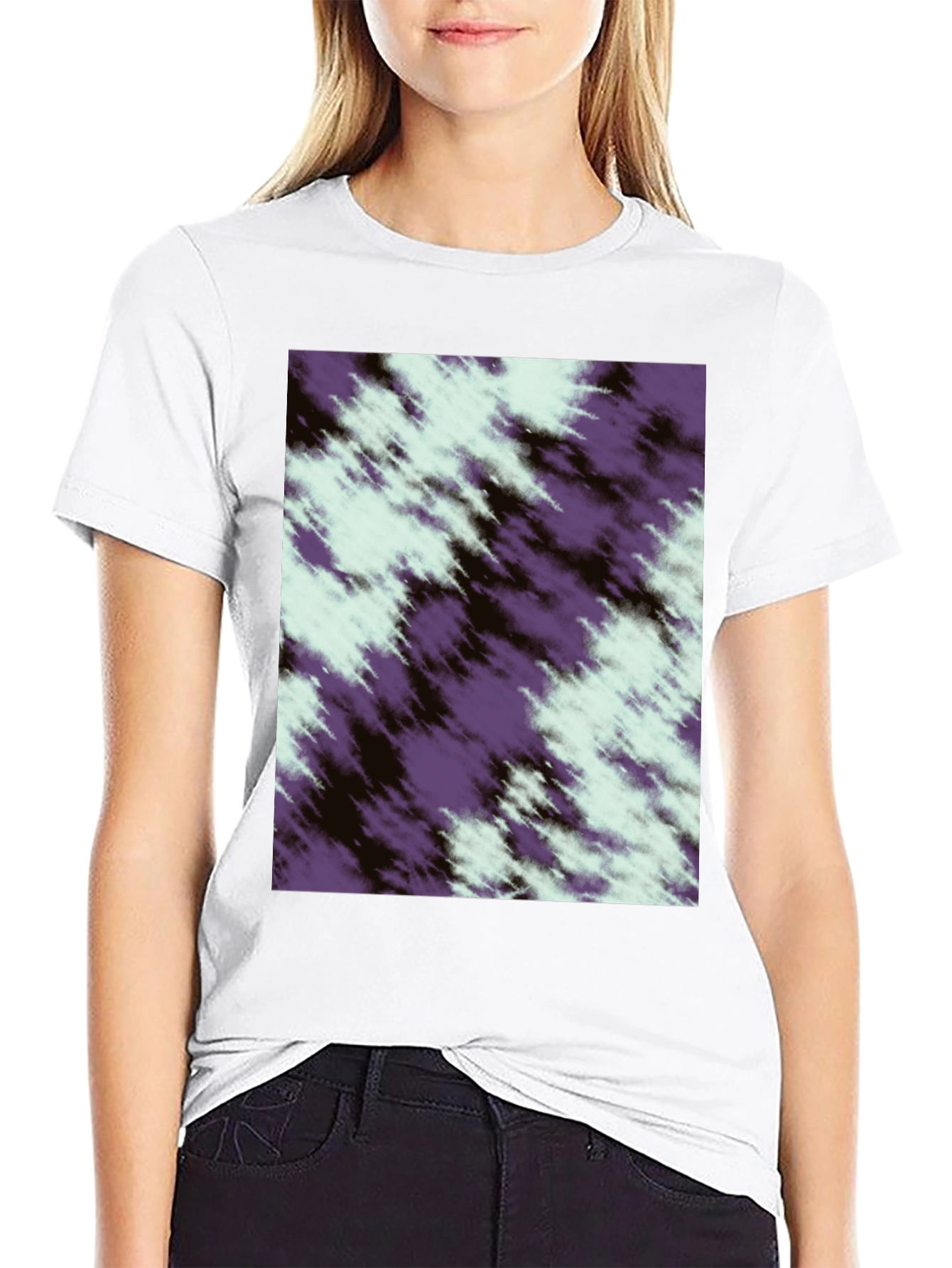 Black Abstract Pattern T-Shirt - Soft & Stylish view 9