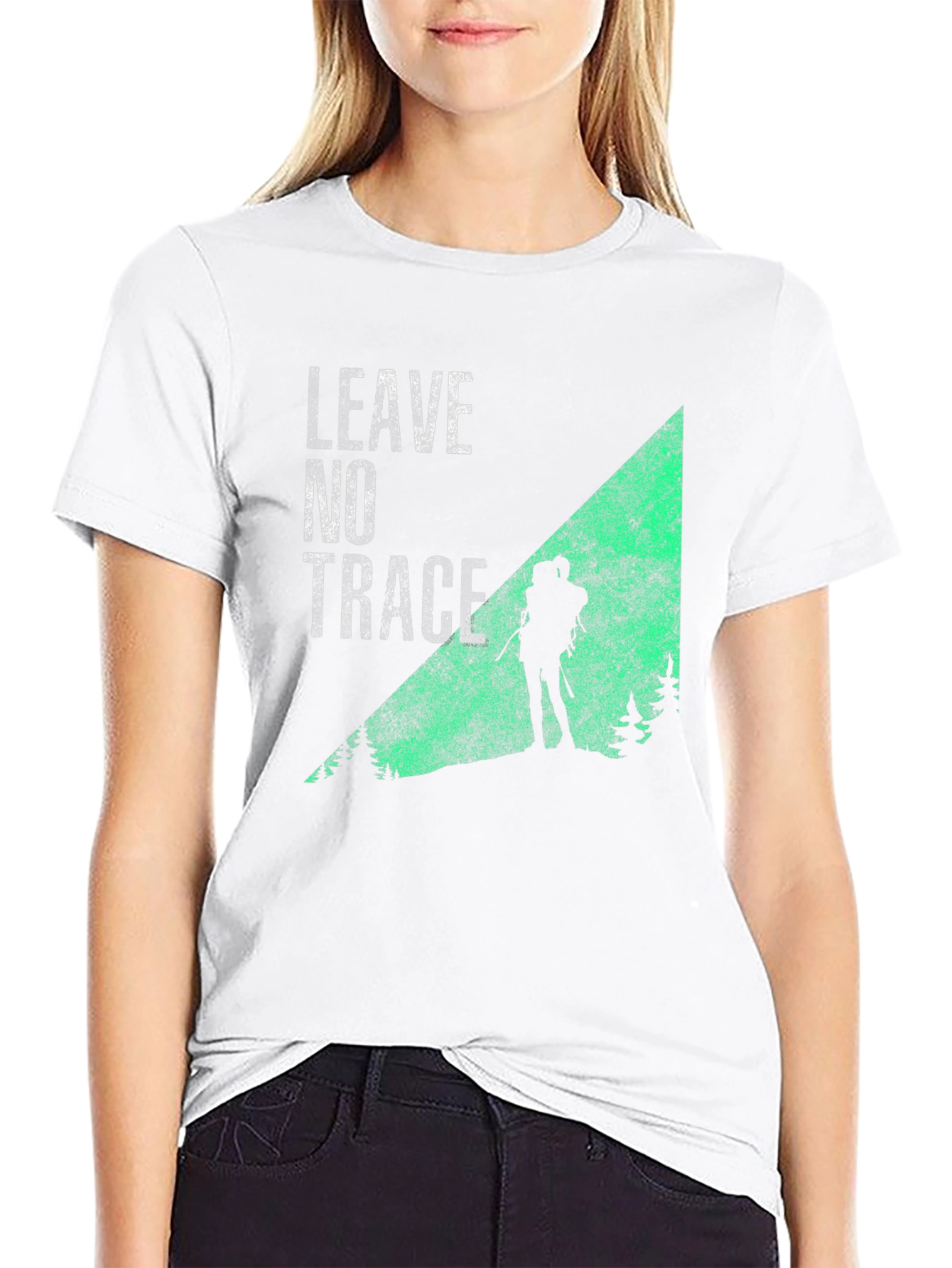 Black Leave No Trace Hiking T-Shirt view 9