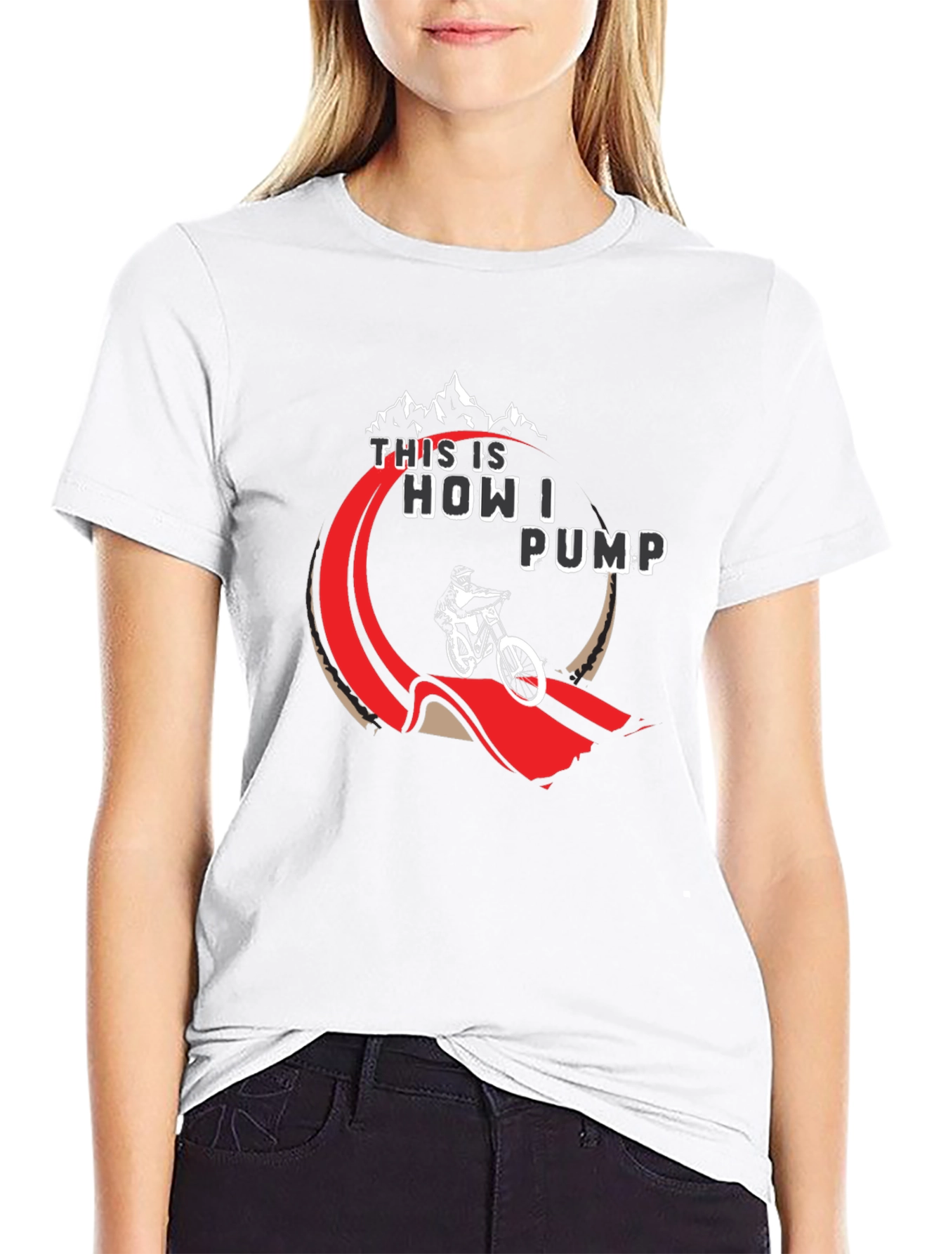 Black Mountain Bike "This is How I Pump" Graphic Tee view 9