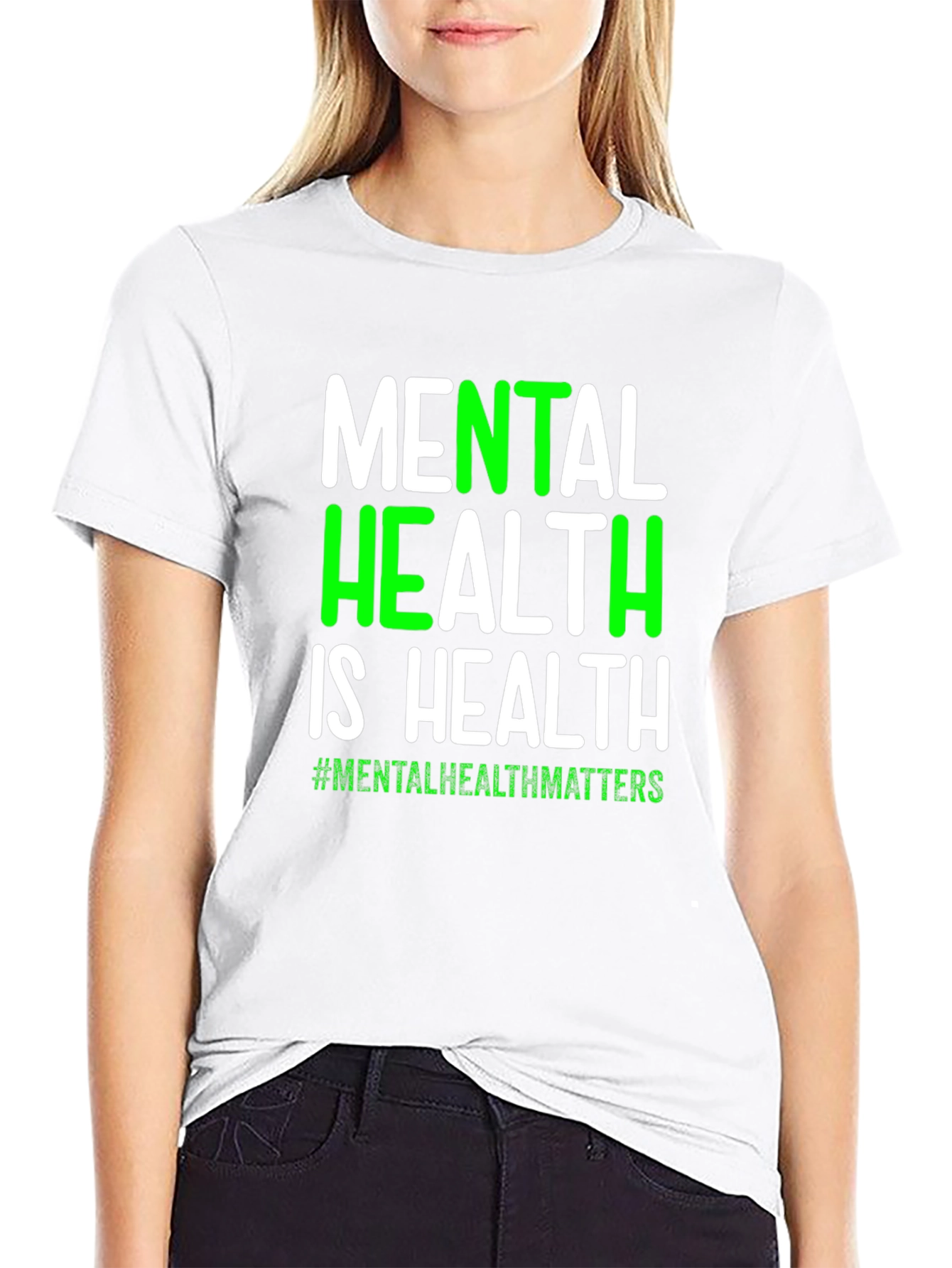 Black Mental Health Matters T-Shirt - Health Awareness view 9