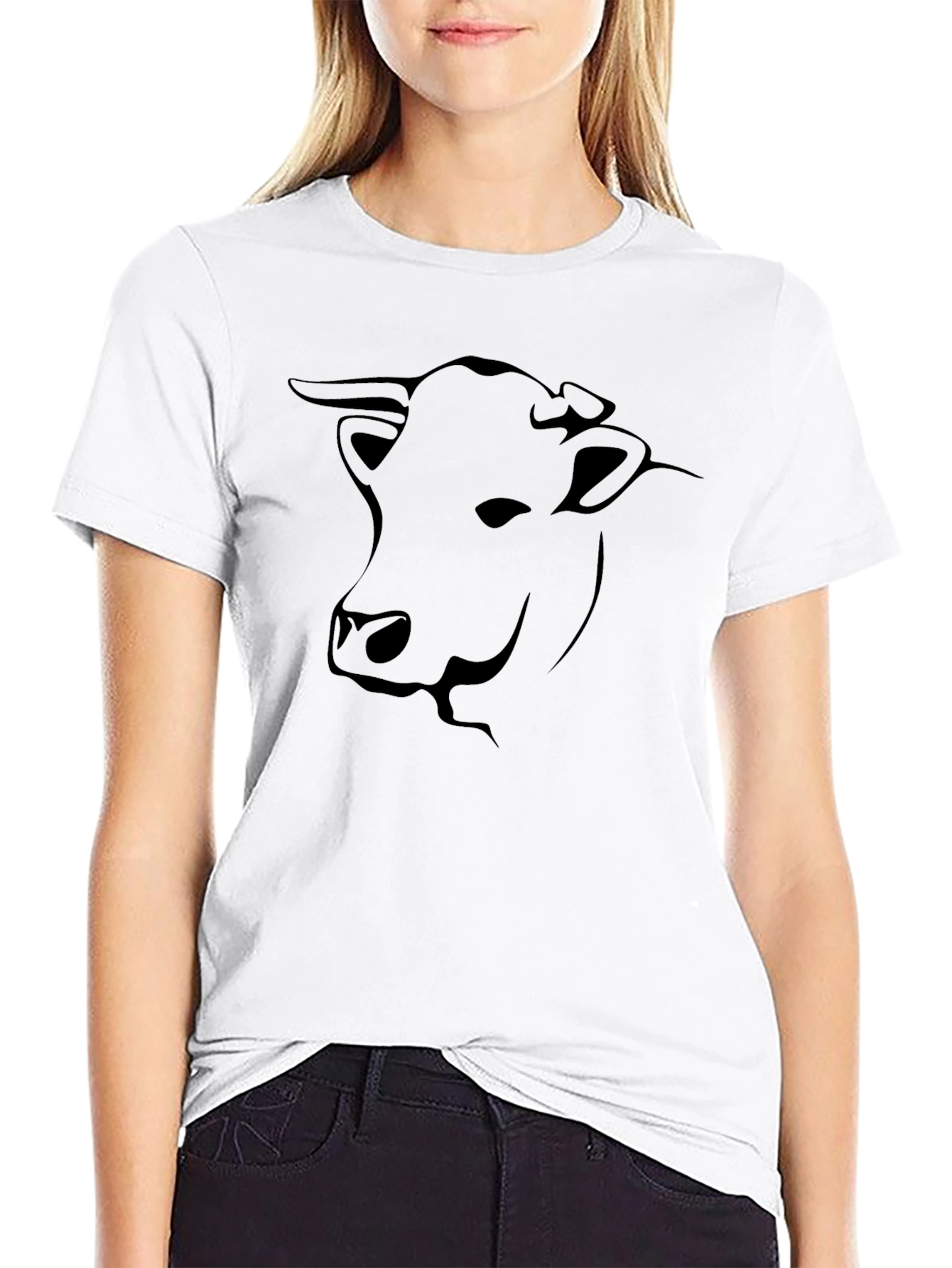 Black Black Bull Graphic Tee - Unisex Cotton T-Shirt view 9