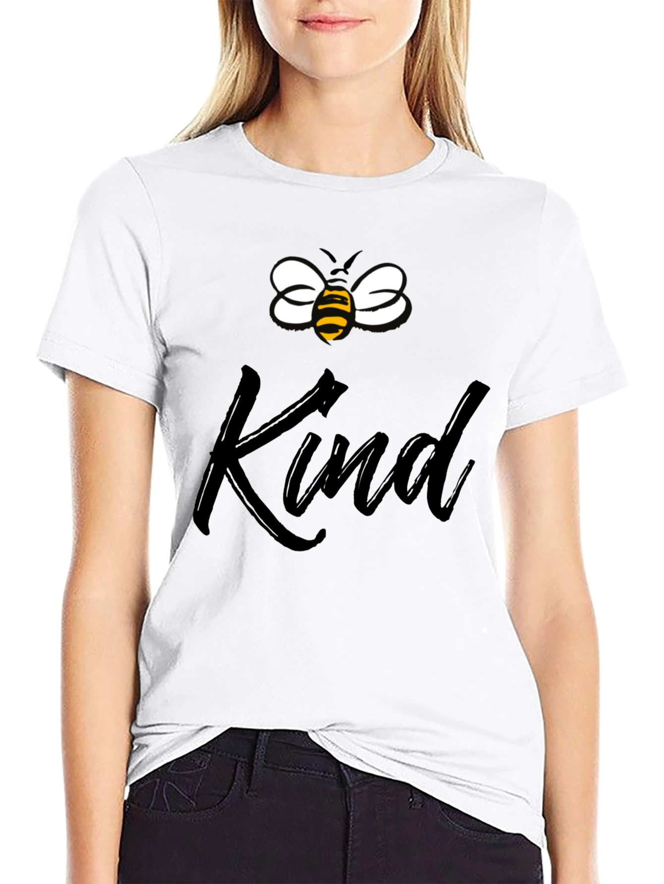 Black Bee Kind Graphic Tee - Stylish Comfort view 9