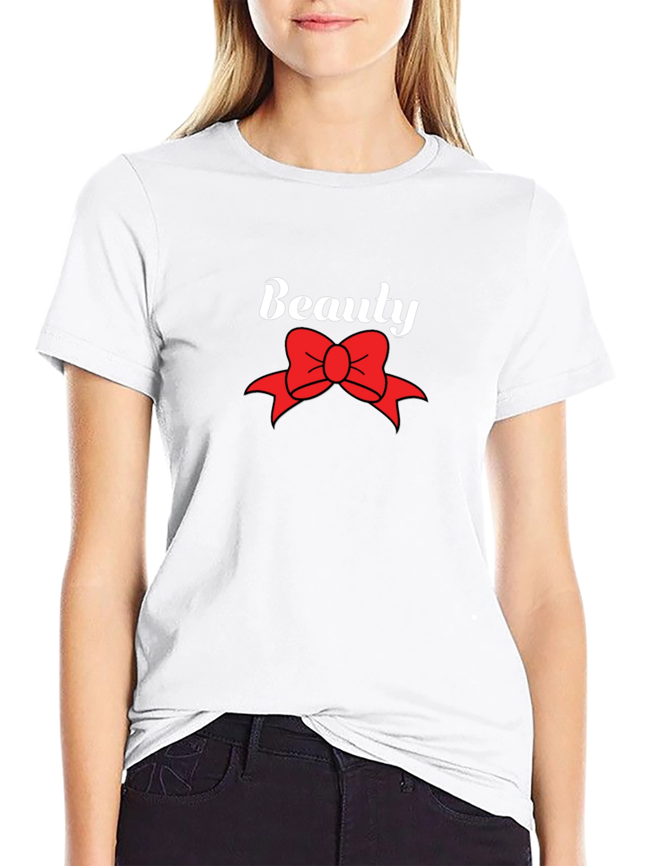 Black Beauty Bow Black T-Shirt view 9