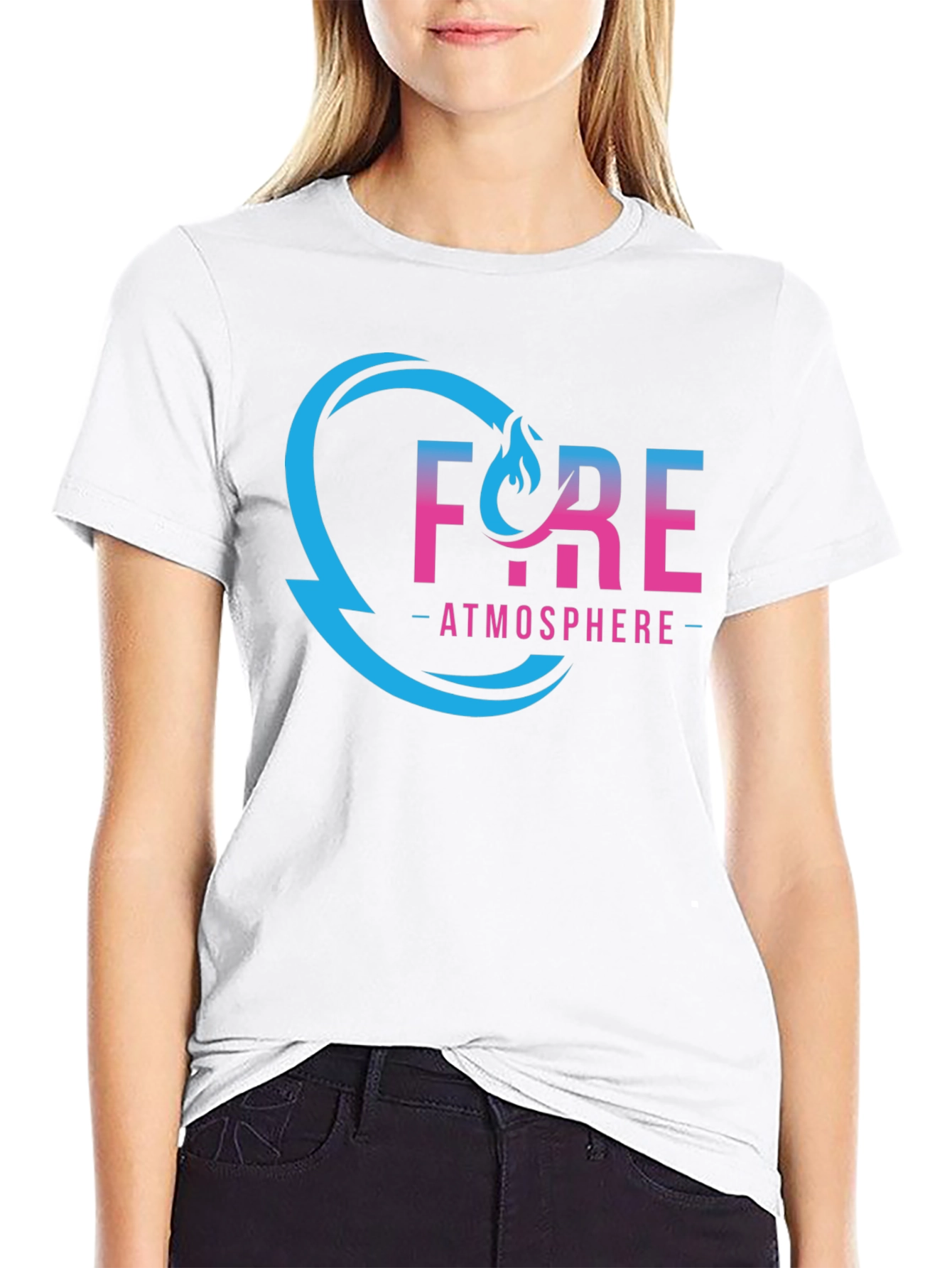 Black Fyre Atmosphere Black Graphic Tee view 9