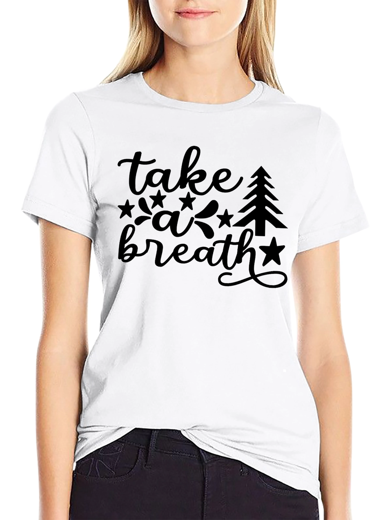 Black Take A Breath Graphic Tee view 9