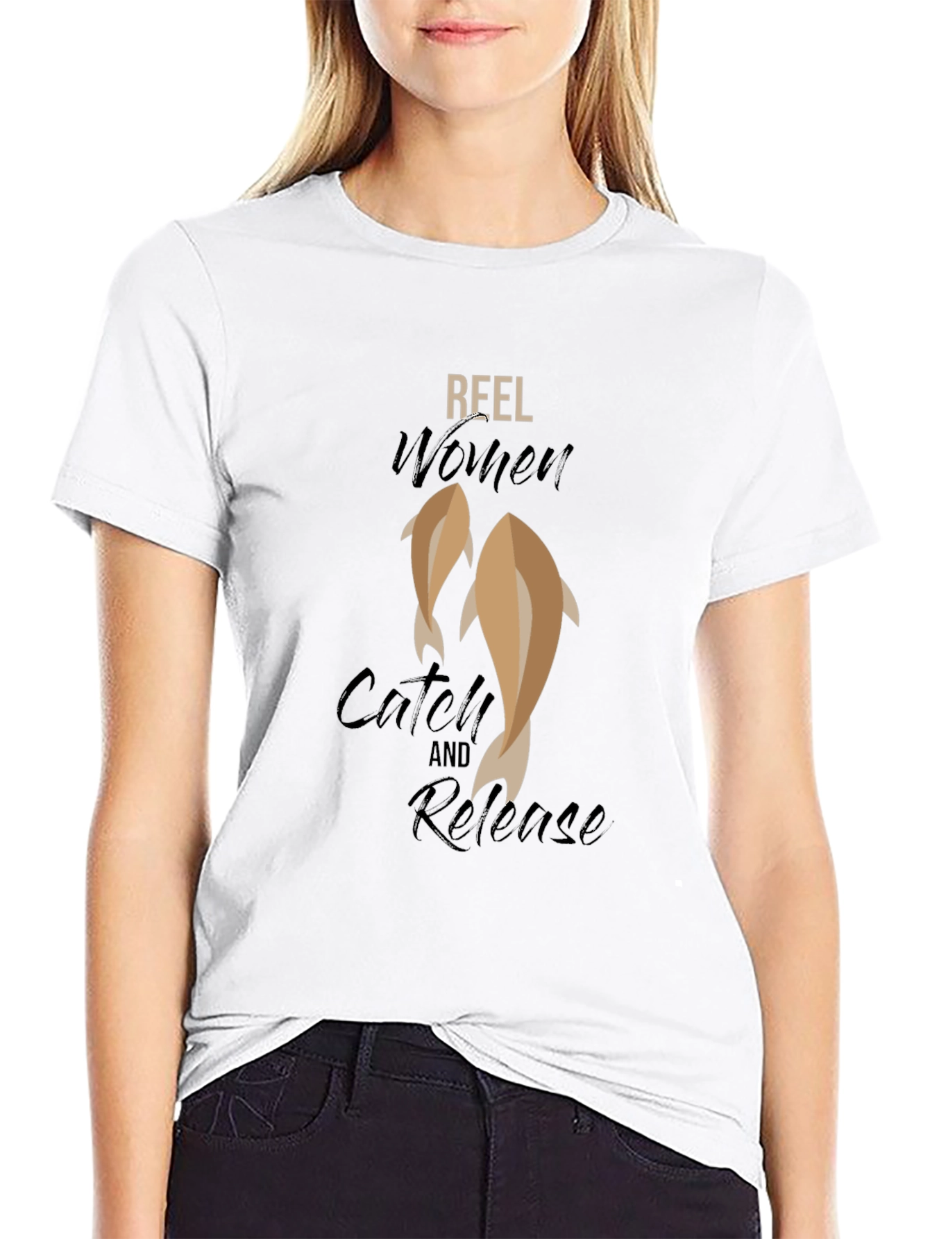 Black Reel Women Catch & Release Graphic Tee view 9