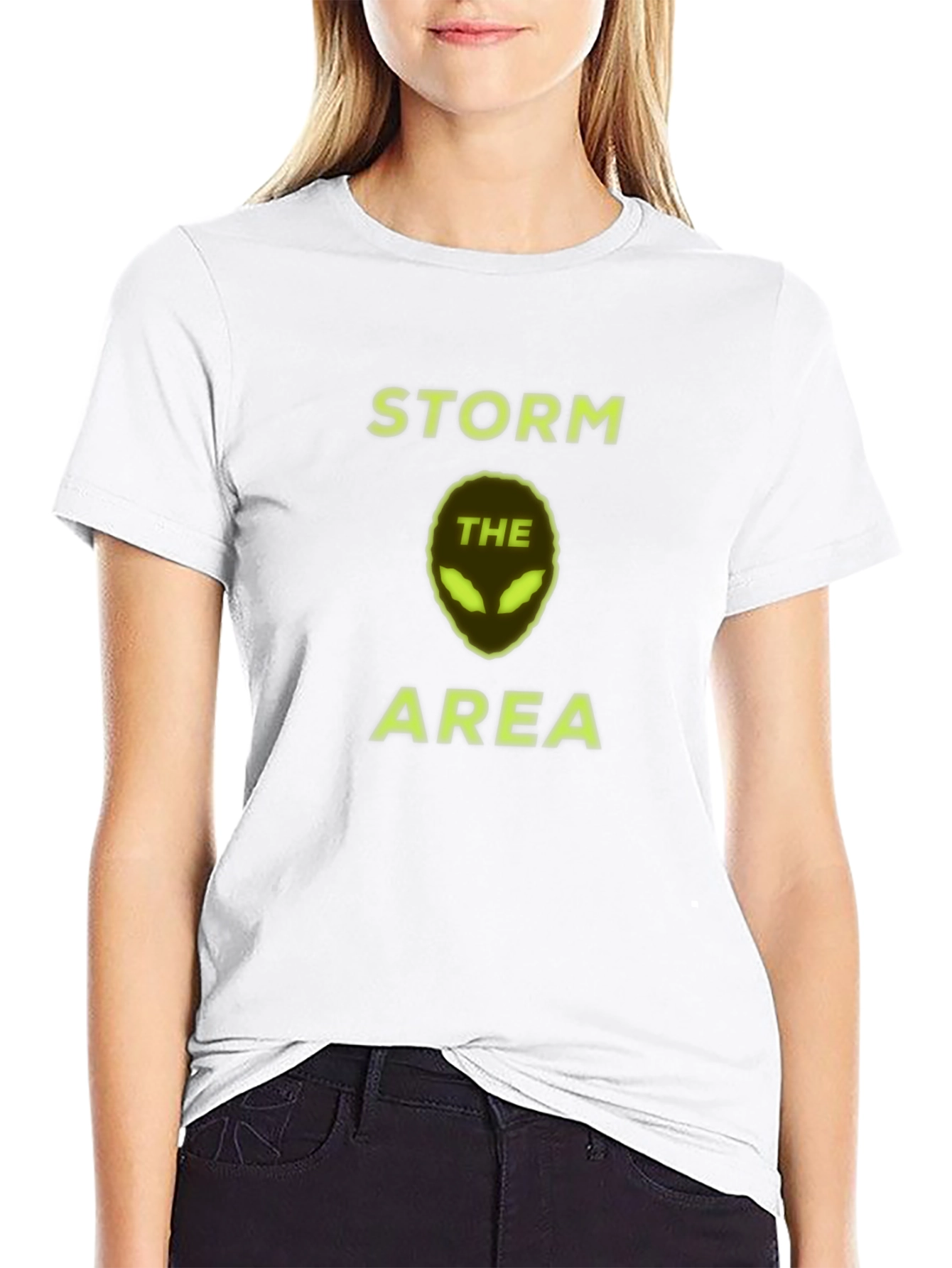 Black Storm The Area Alien Graphic T-Shirt view 9