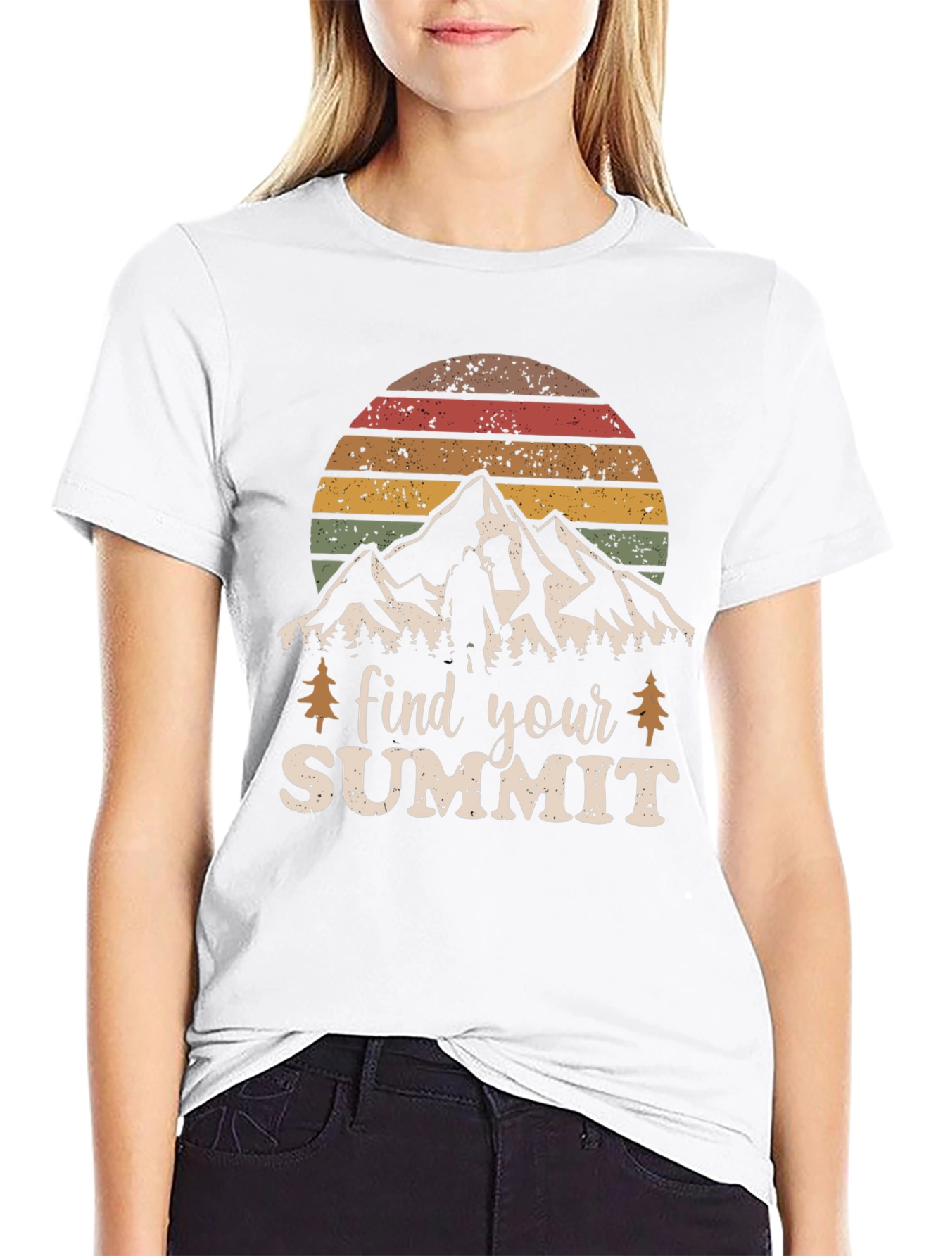 Black Find Your Summit Graphic Tee view 9