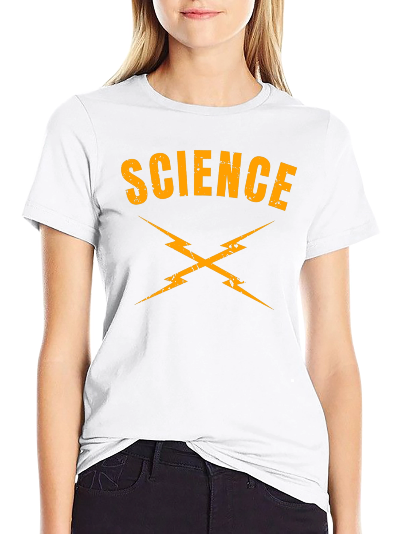 Black Science Lightning Bolt T-Shirt - Black view 9