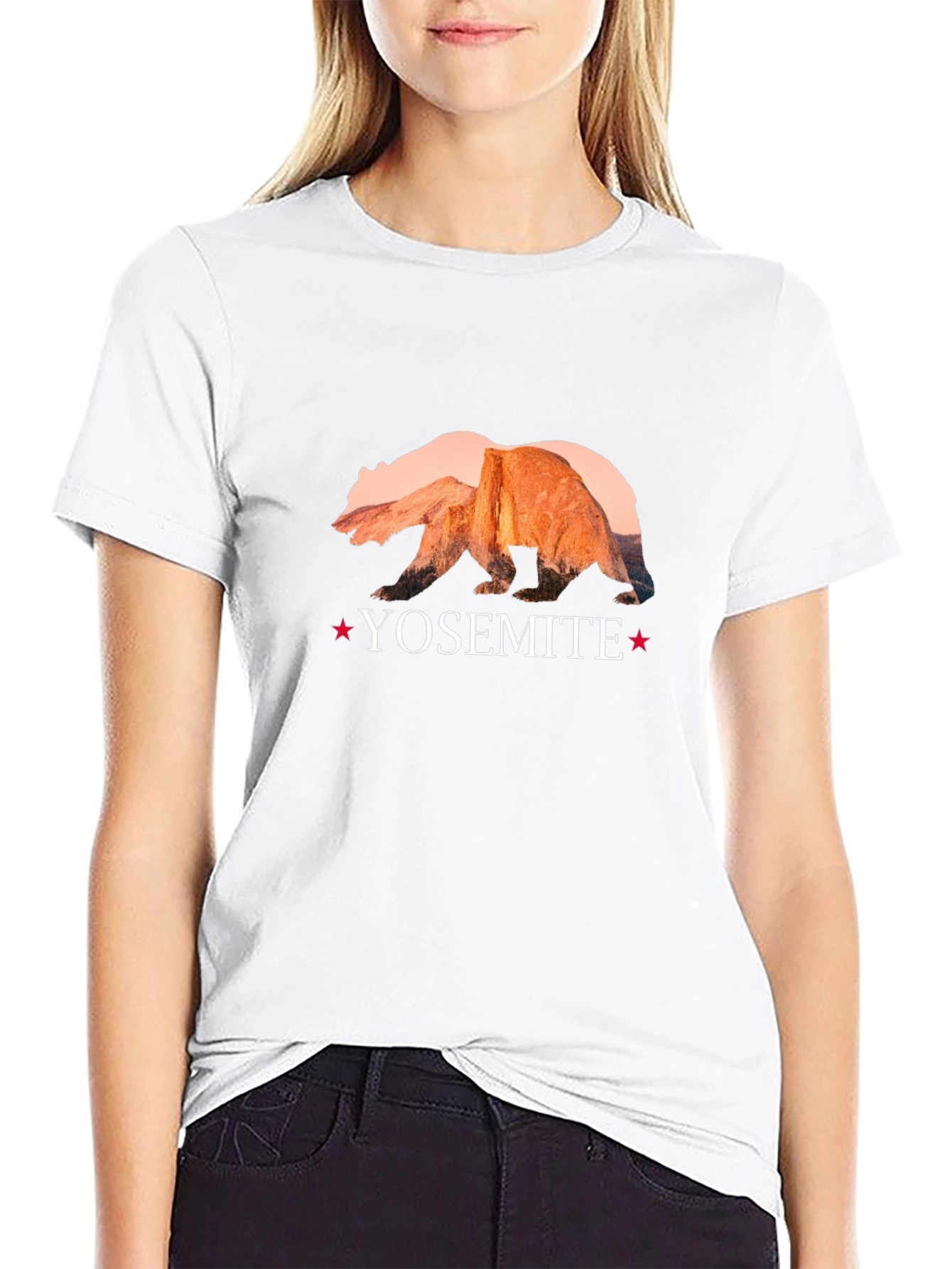 Black Yosemite Bear Graphic Tee - Nature Inspired Design view 9