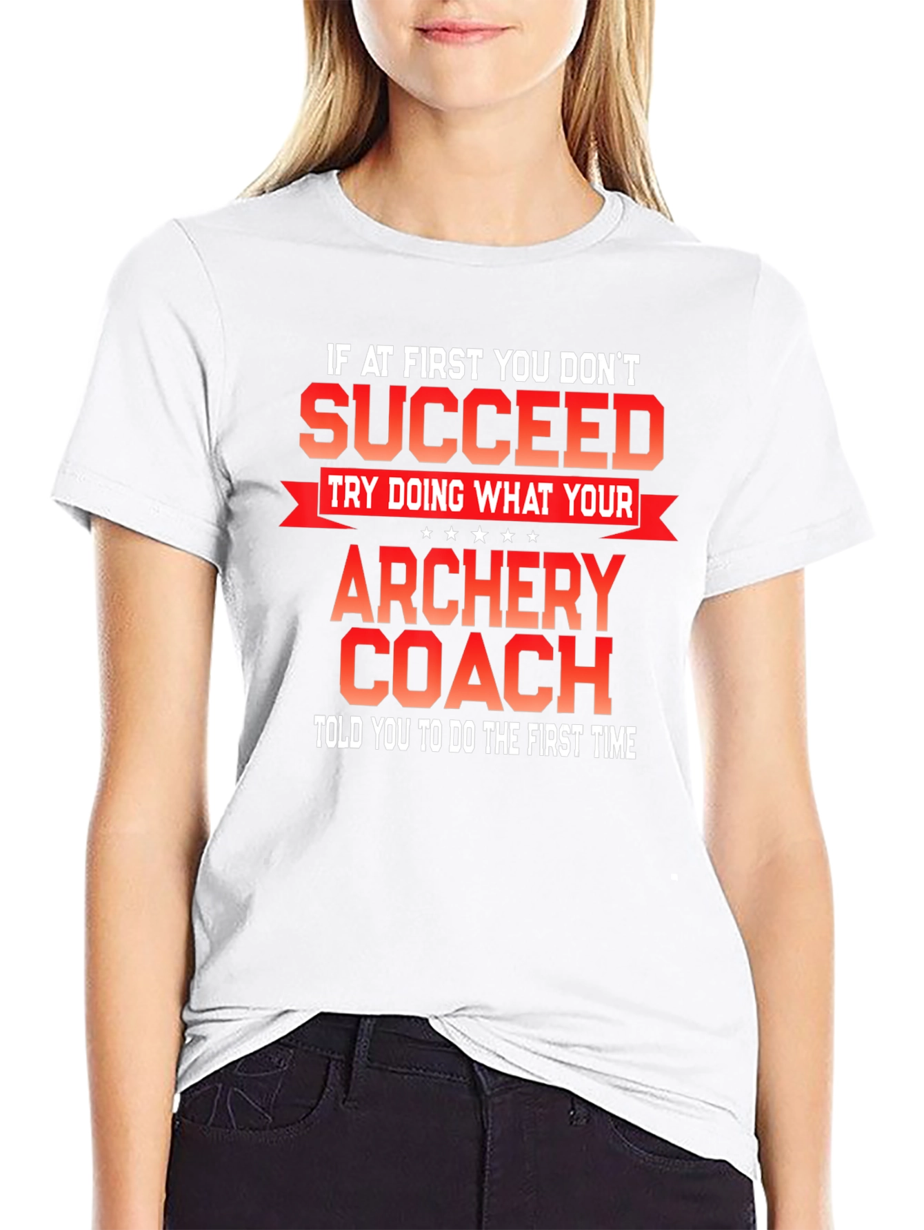 Black Archery Coach T-Shirt - Funny Slogan Tee view 9