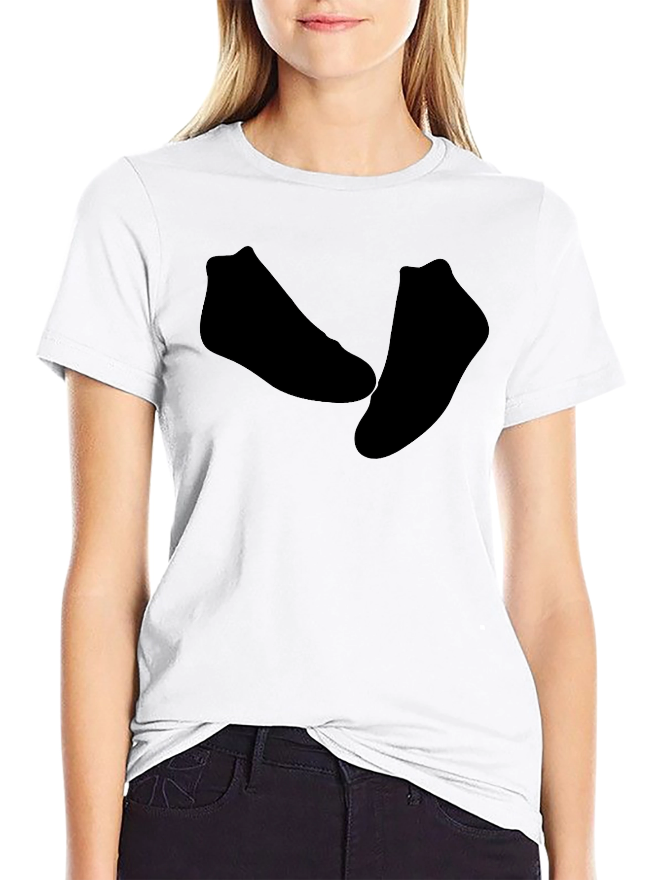 Black Socks Graphic Men's T-Shirt - Crew Neck, Short Sleeve view 9