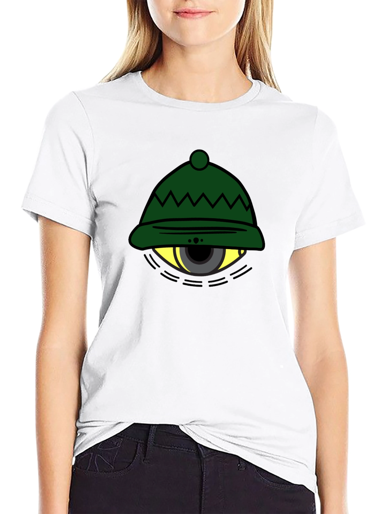 Black Eye Hat Graphic Tee - Unique Design, Comfortable Fit view 9