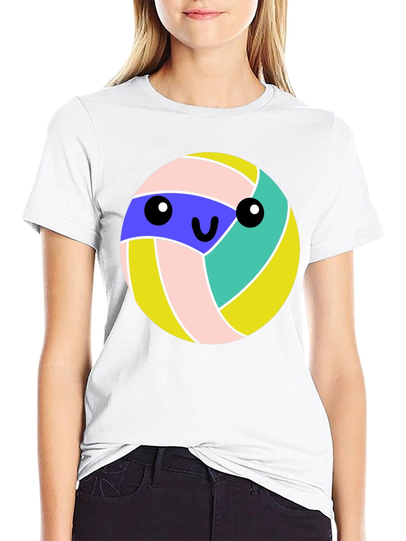 Black Kawaii Volleyball T-Shirt - Cute Anime Style view 9