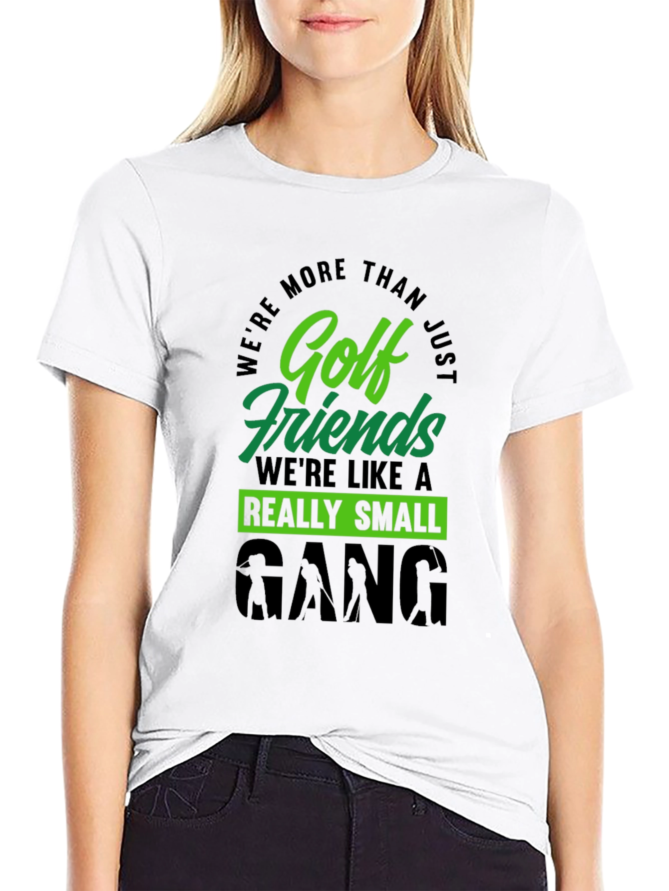 Black Golf Friends Small Gang T-Shirt view 9