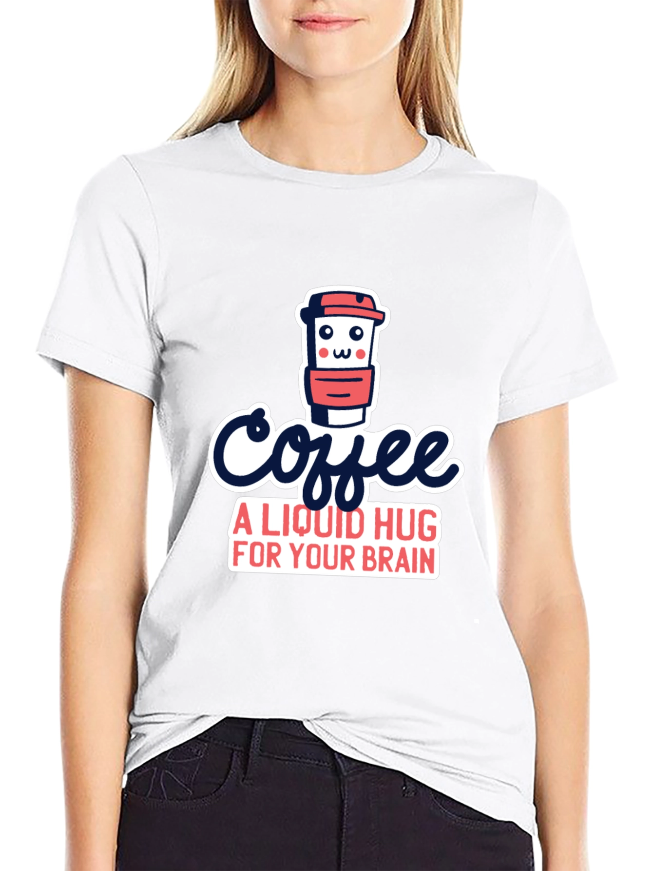 Black Coffee: A Liquid Hug T-Shirt view 9