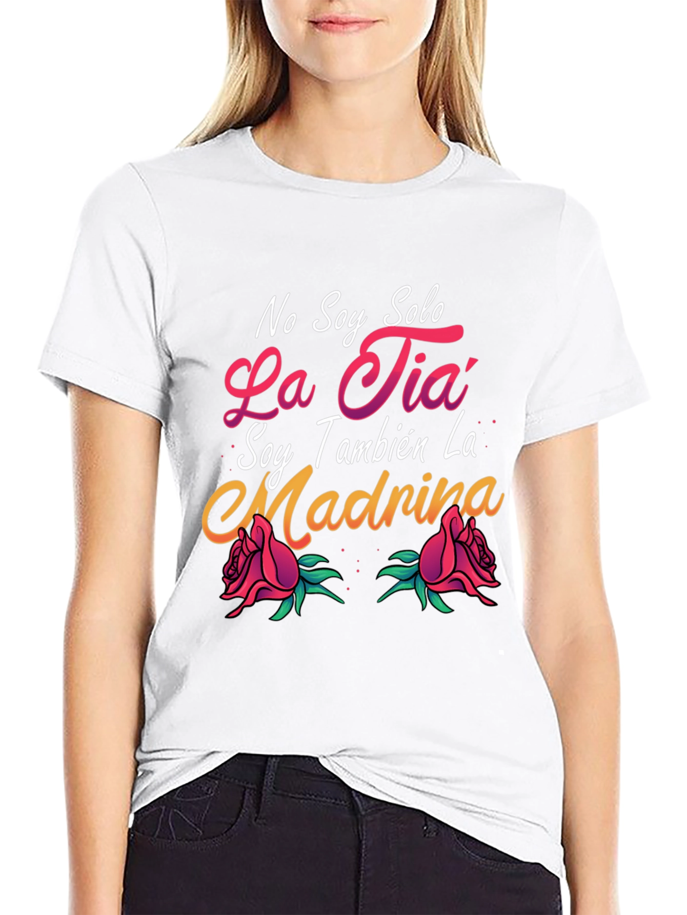 Black No Soy Solo La Tia T-Shirt view 9