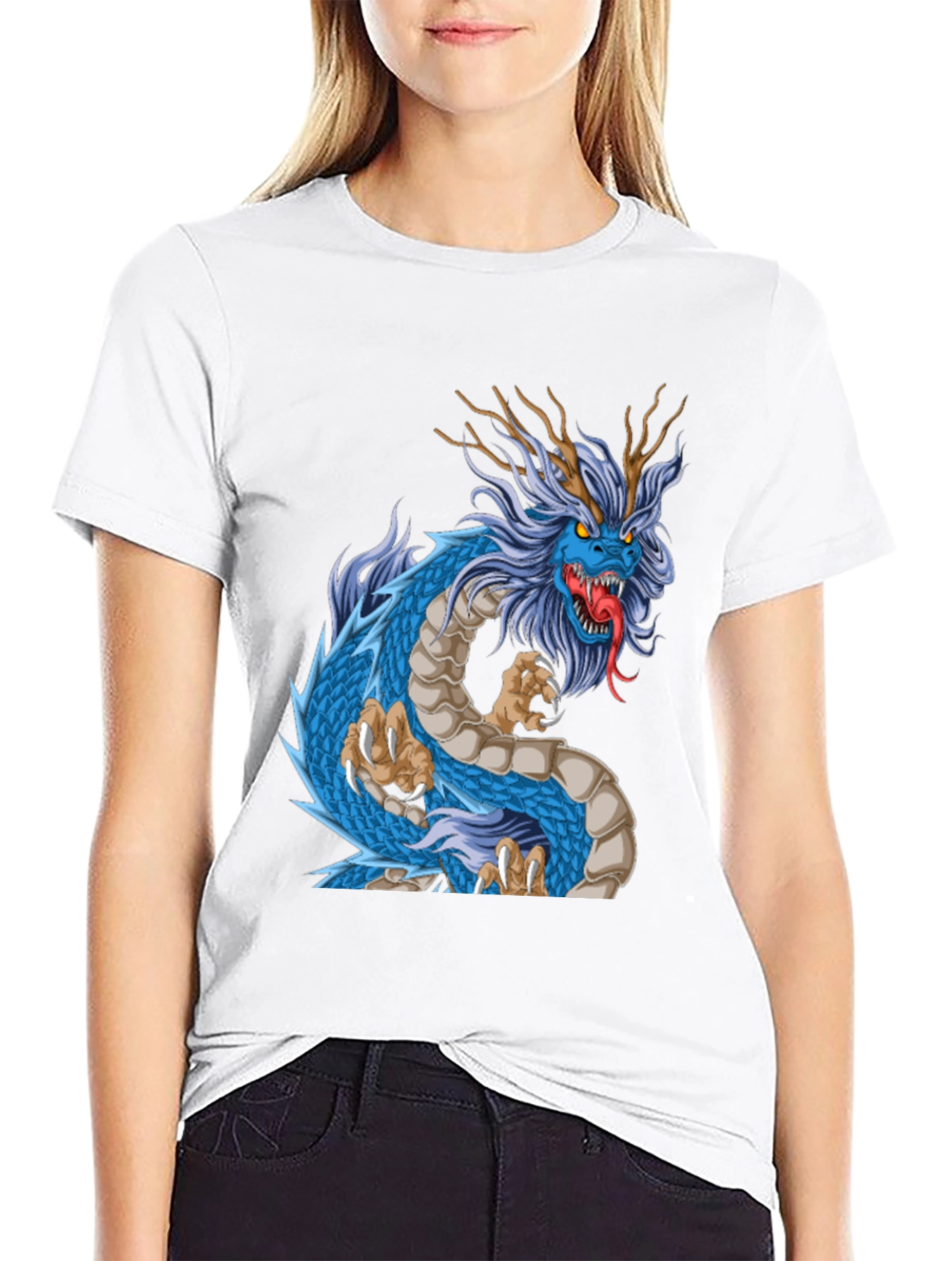 Black Dragon Graphic T-Shirt - Bold Style view 9